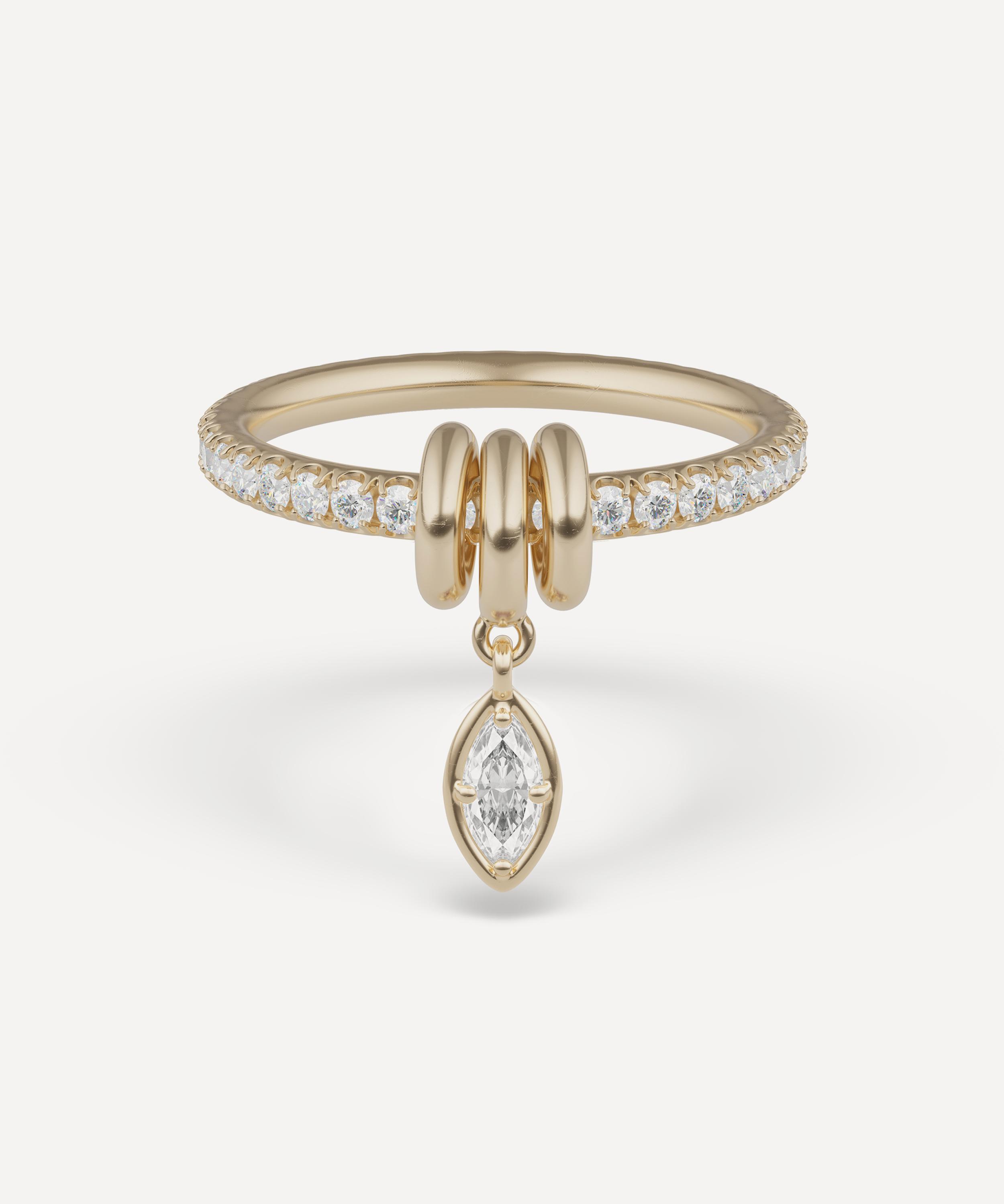 Spinelli Kilcollin 18ct Gold Pia Marquise Diamond Ring