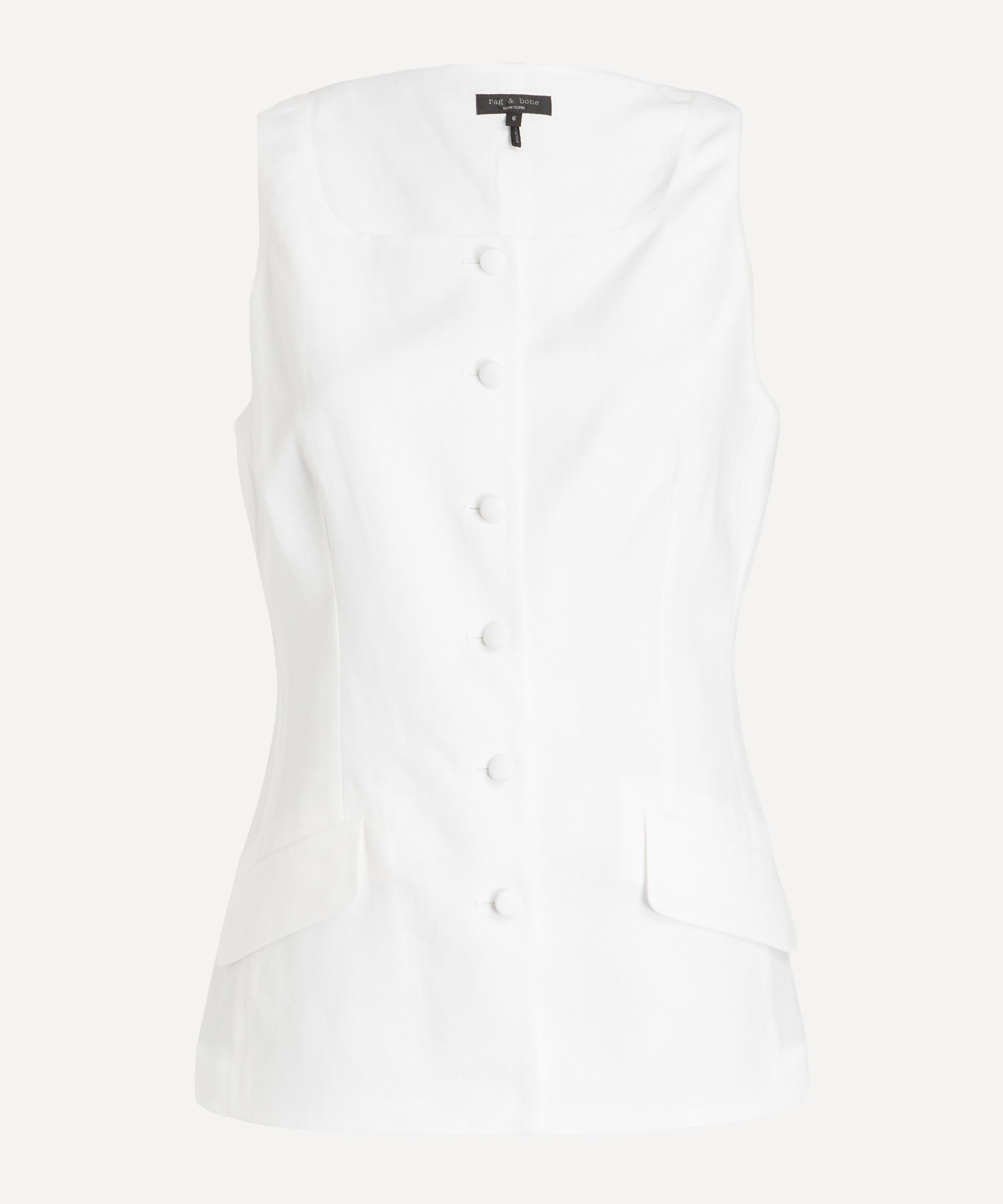 Rag & Bone Women's Lola Boatneck Vest In White