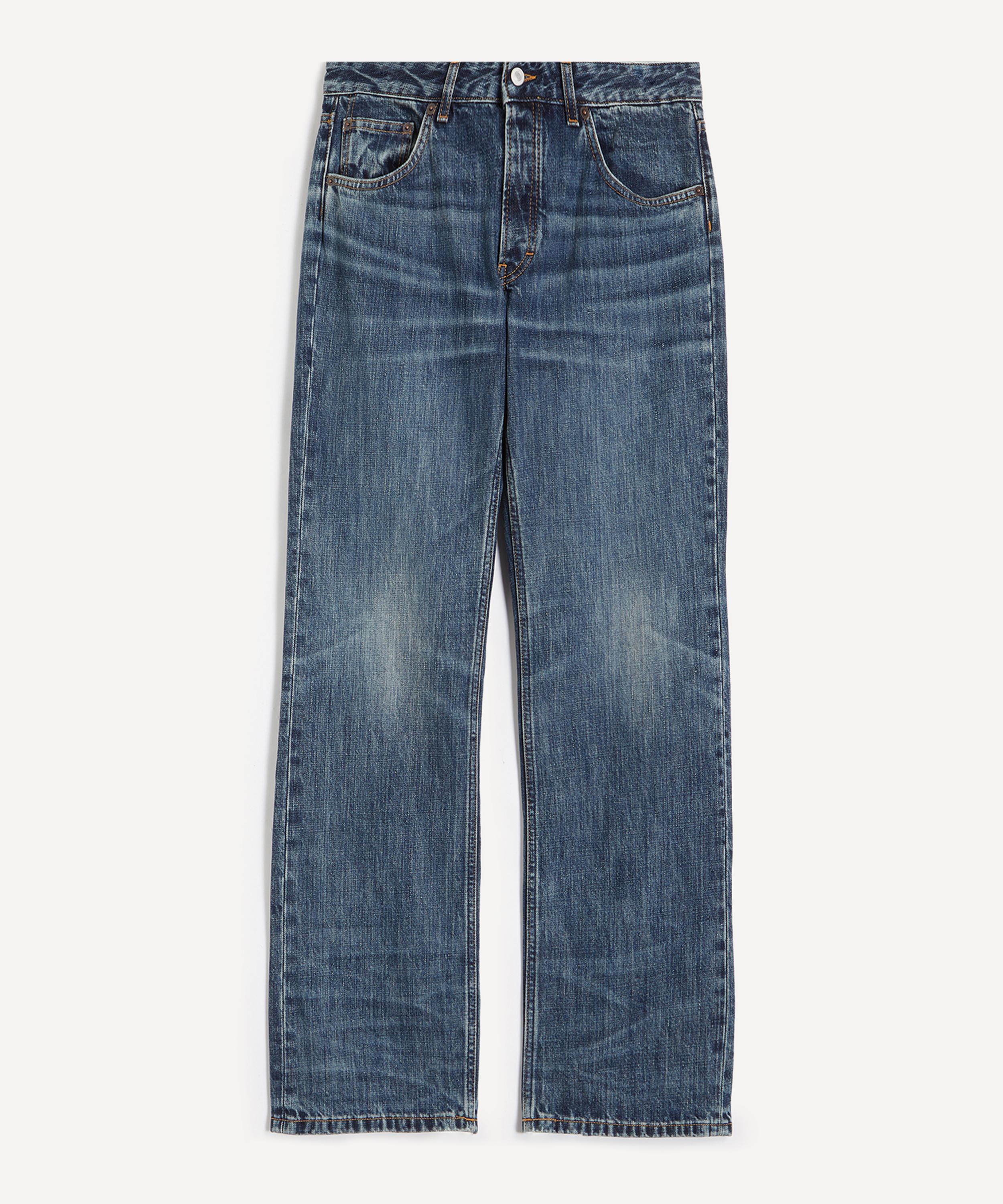 Jeanerica Women's Kyoto Droit Jeans In Dark-blue Righe