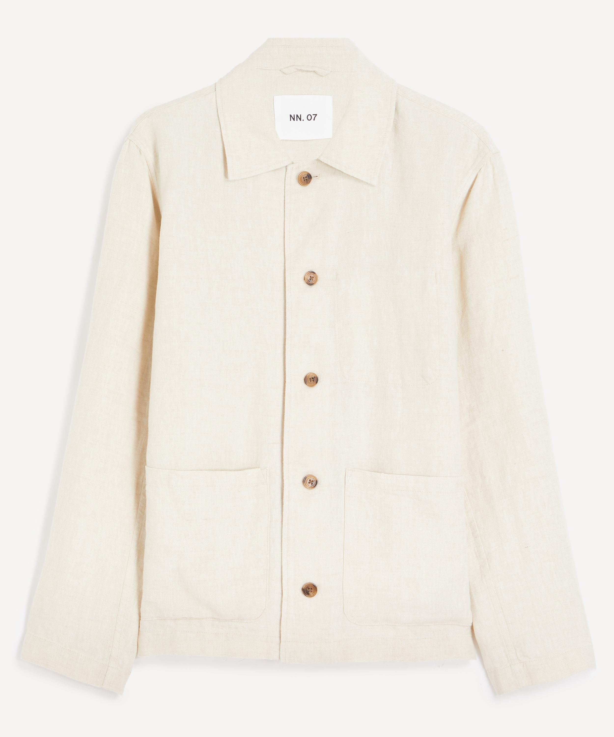 Nn07 Mens Morgan Oat Linen Jacket In Brown