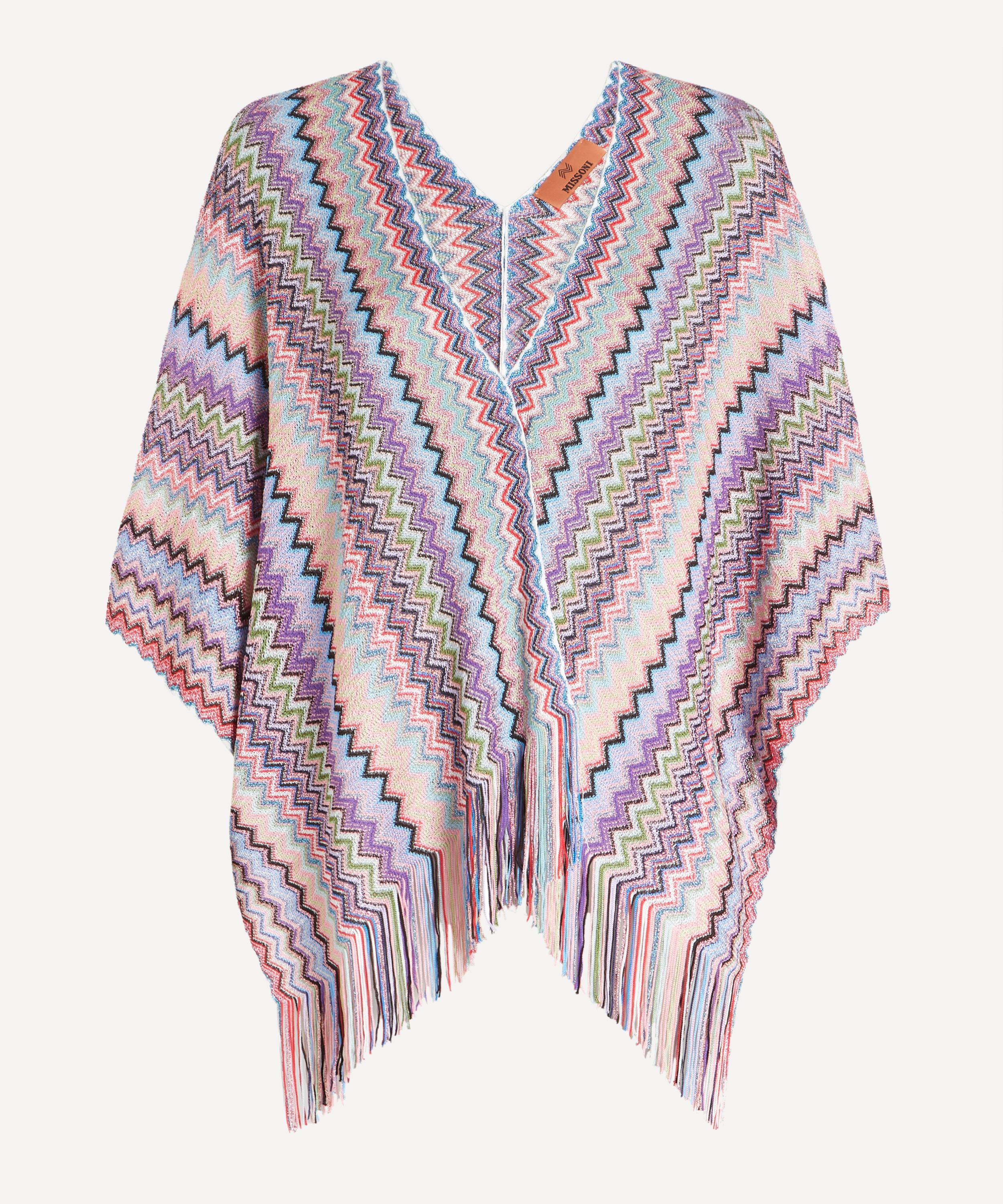 Missoni Women's Zig-zag Patterned Cape In Multi