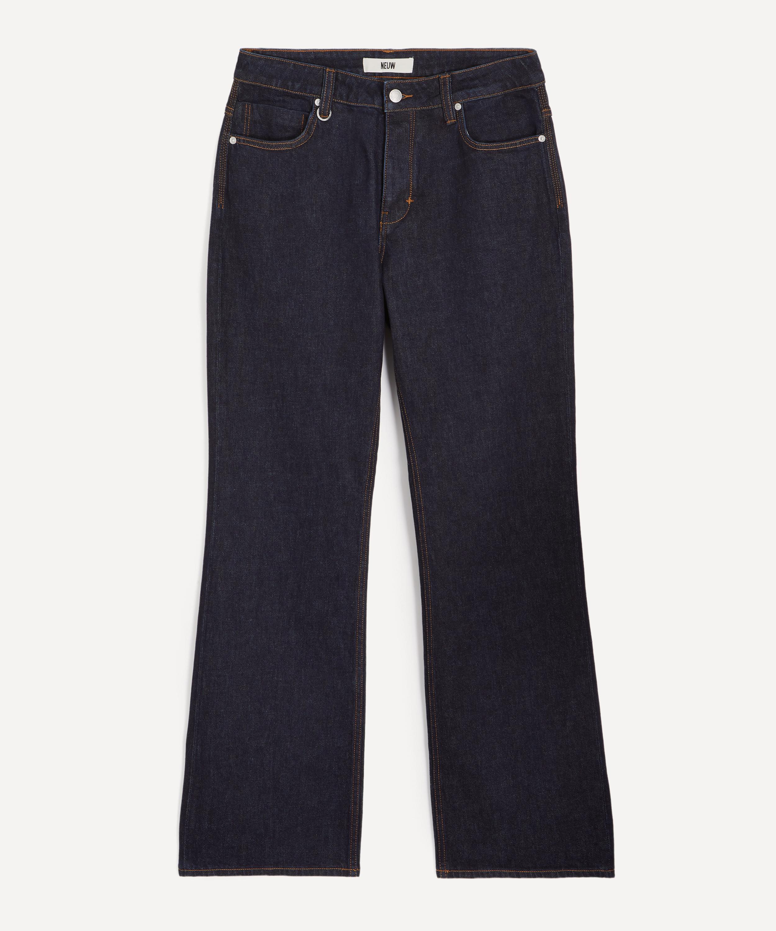 Neuw Mens Julian Flare Jeans In Crudo