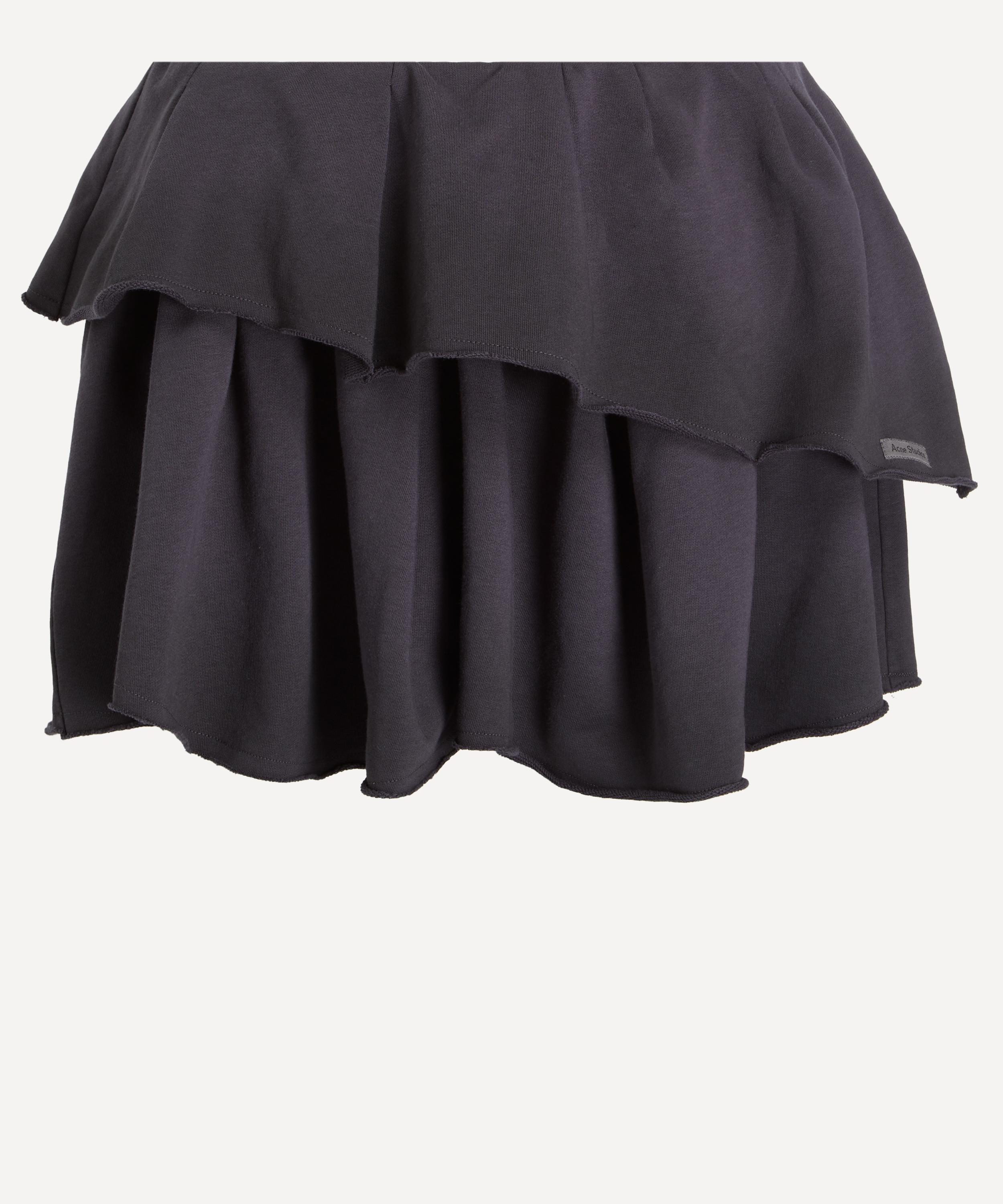 Acne Studios Women's Faded Blue Pleated Mini Skirt