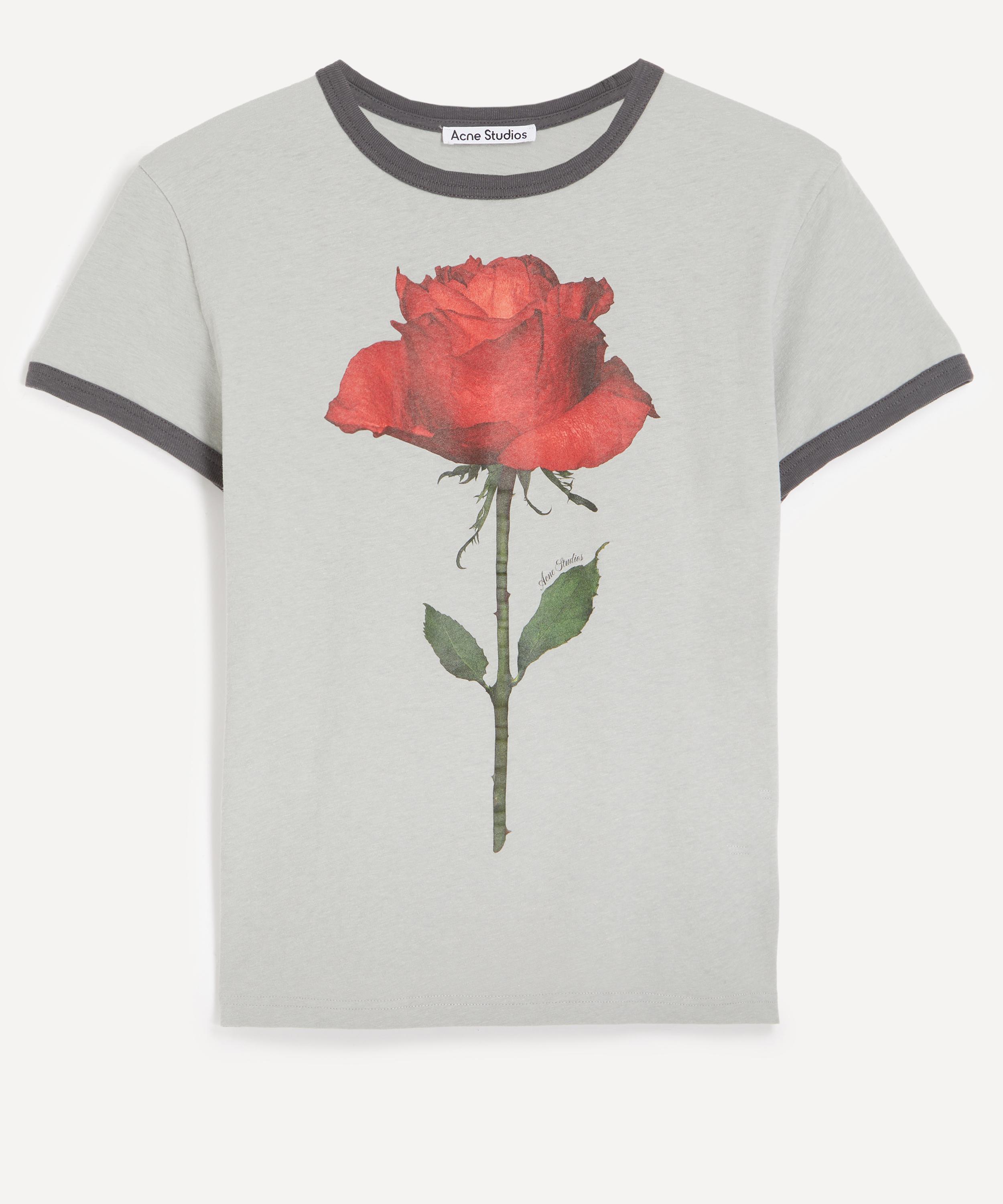 Acne Studios Women's Graphic Rose T-shirt In Multi