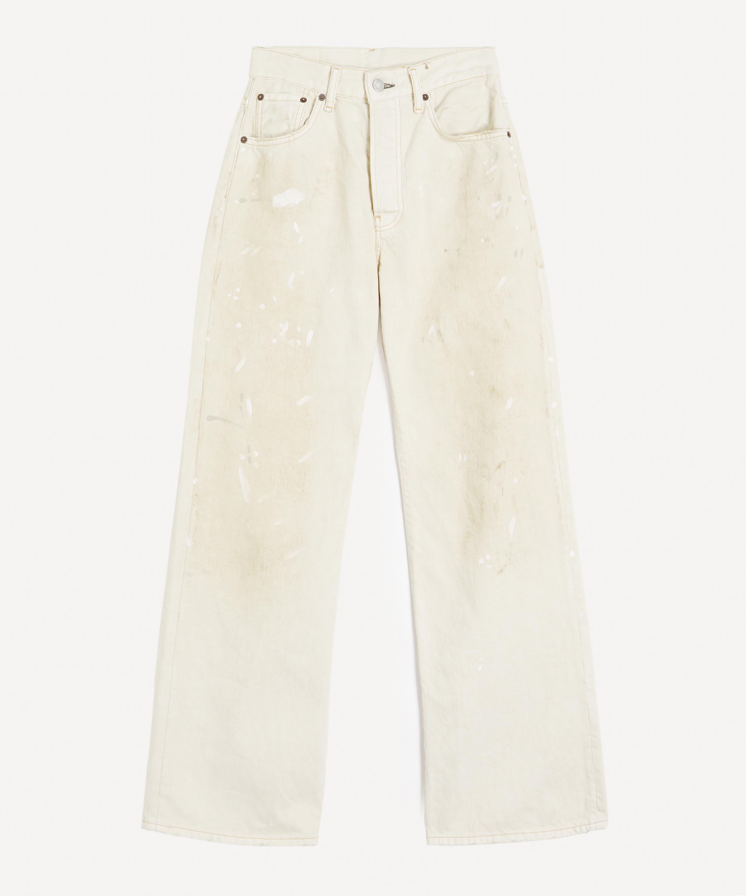 Acne Studios Women's White Trafalgar Regular Fit 2021m Jeans