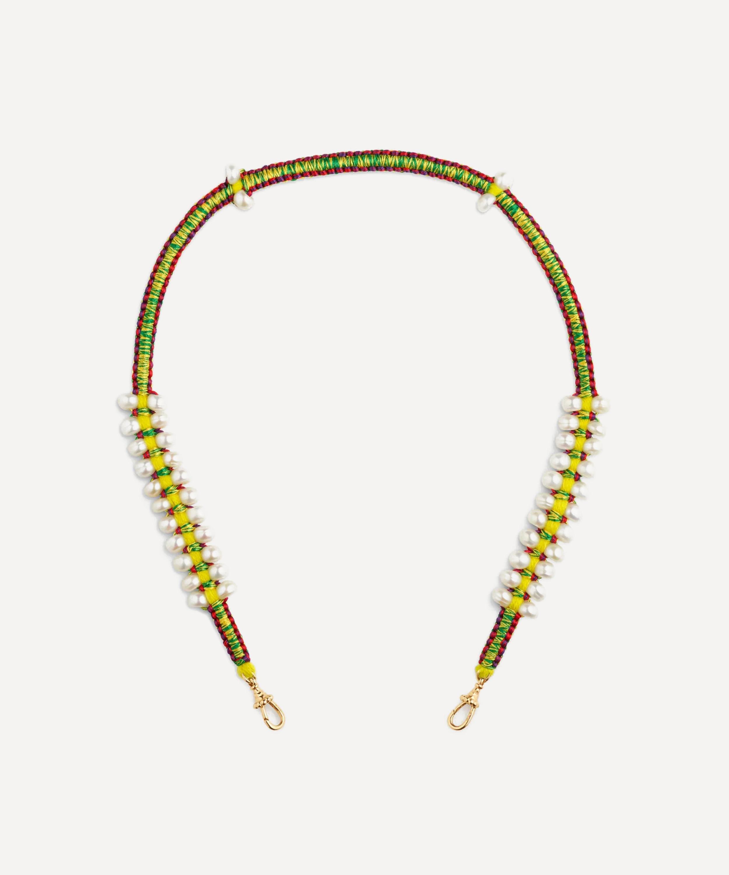 Marie Lichtenberg 14ct Gold Multicolor Mauli Link Necklace