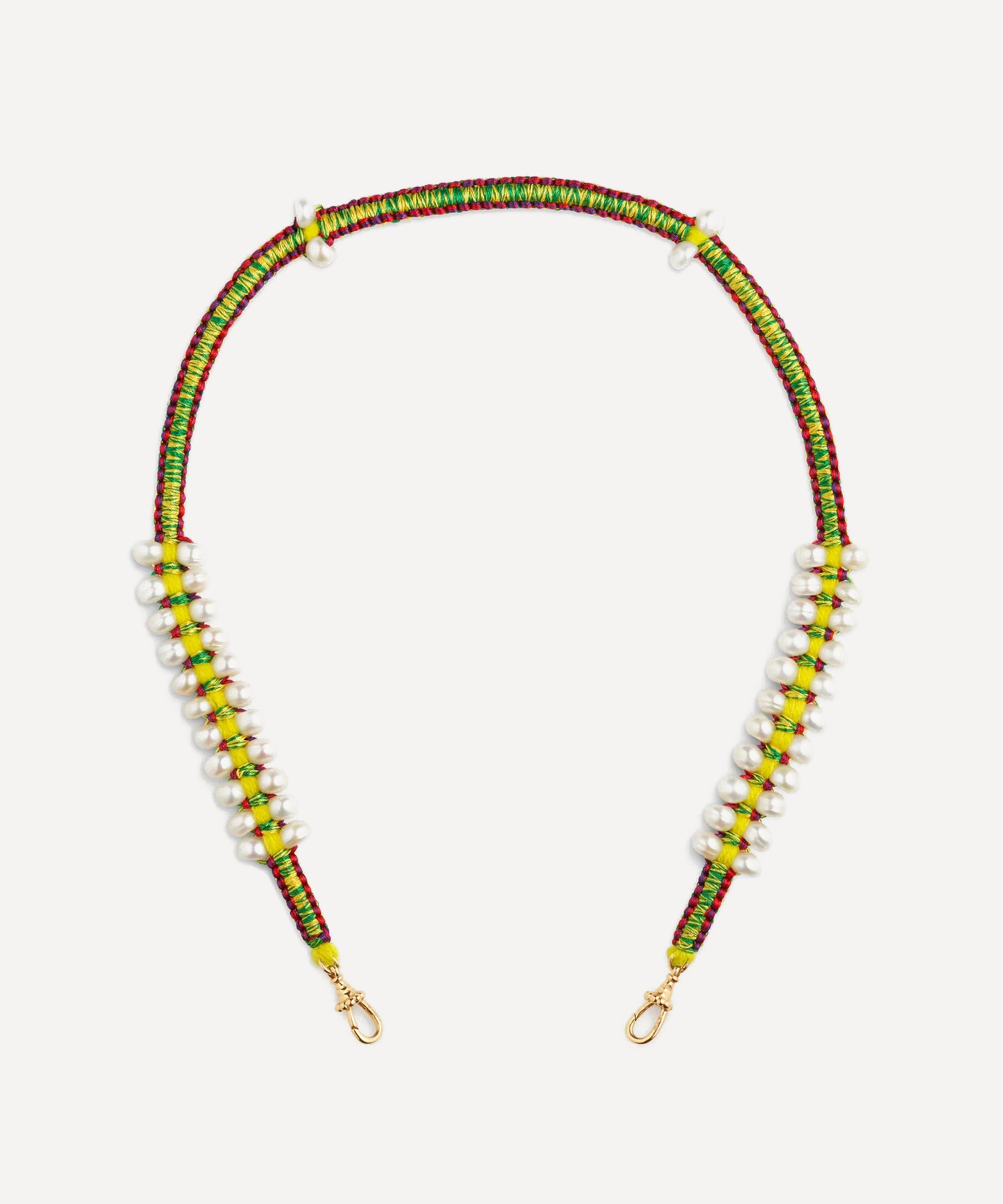 Marie Lichtenberg 14ct Gold Multicolor Mauli Link Necklace