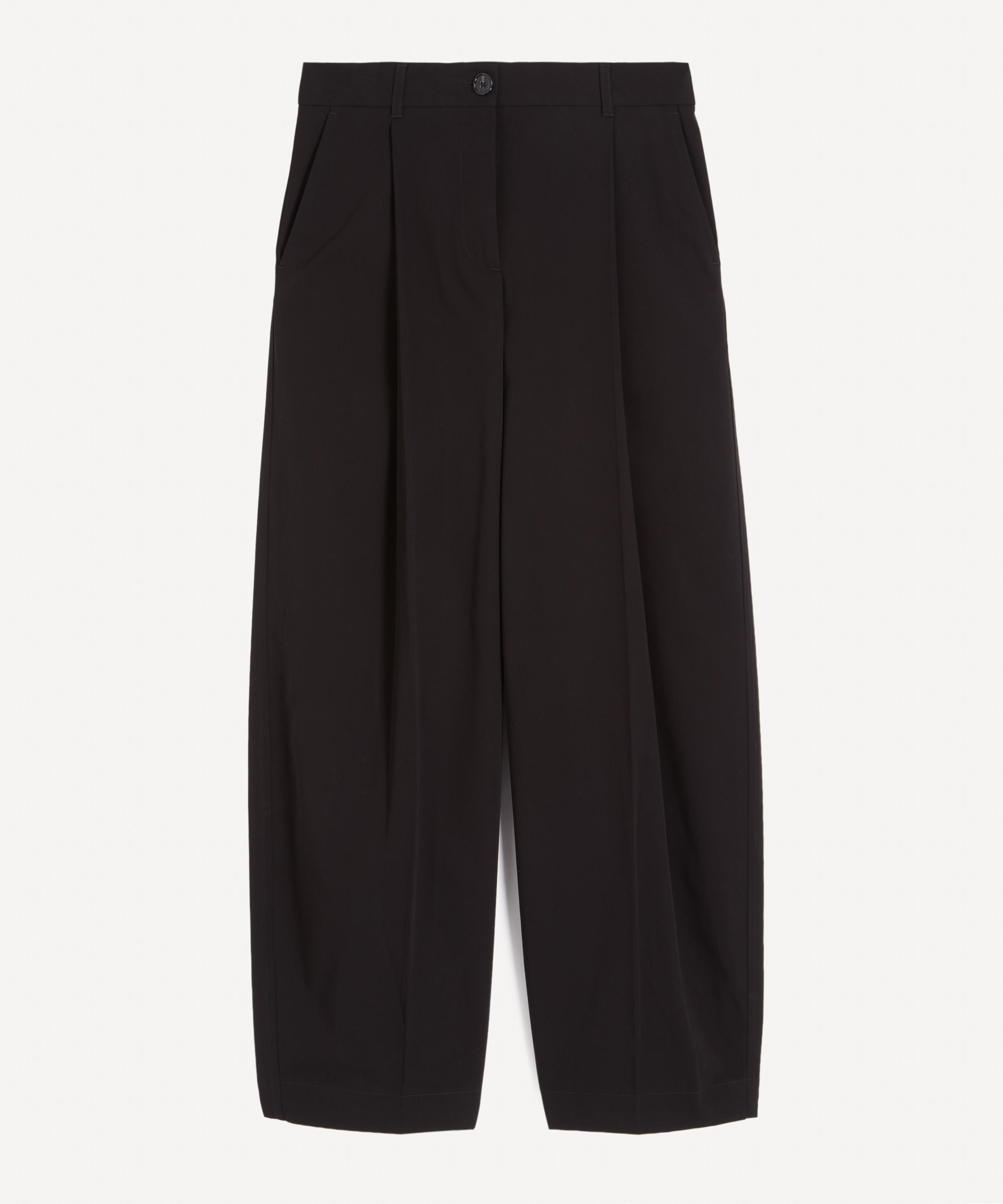 Totême Toteme Women's Black Single-pleat Trousers