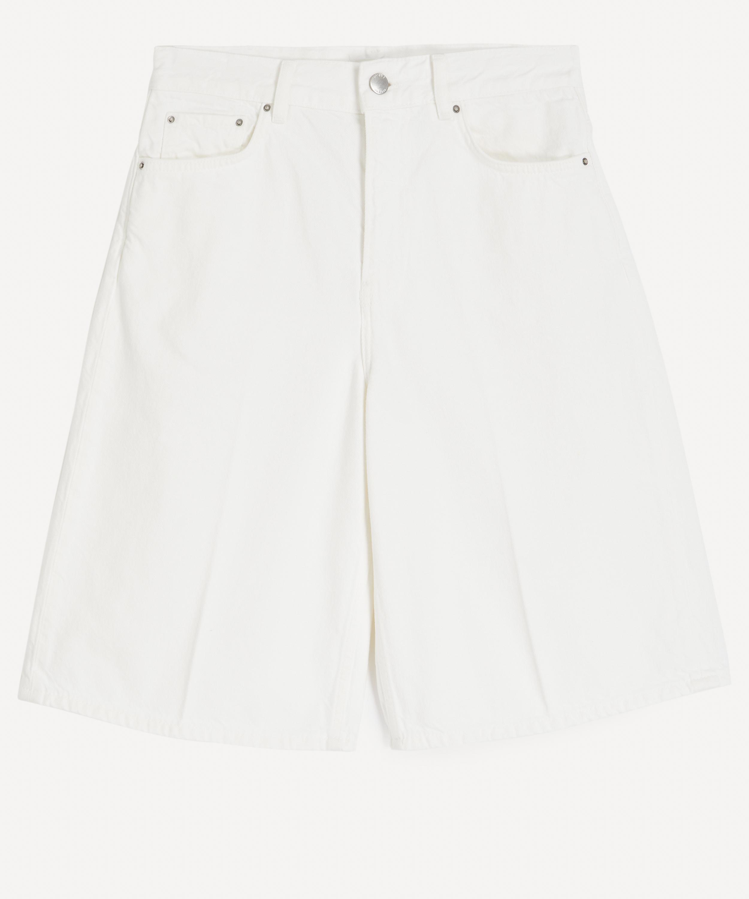 Totême Toteme Women's White Denim Board Shorts