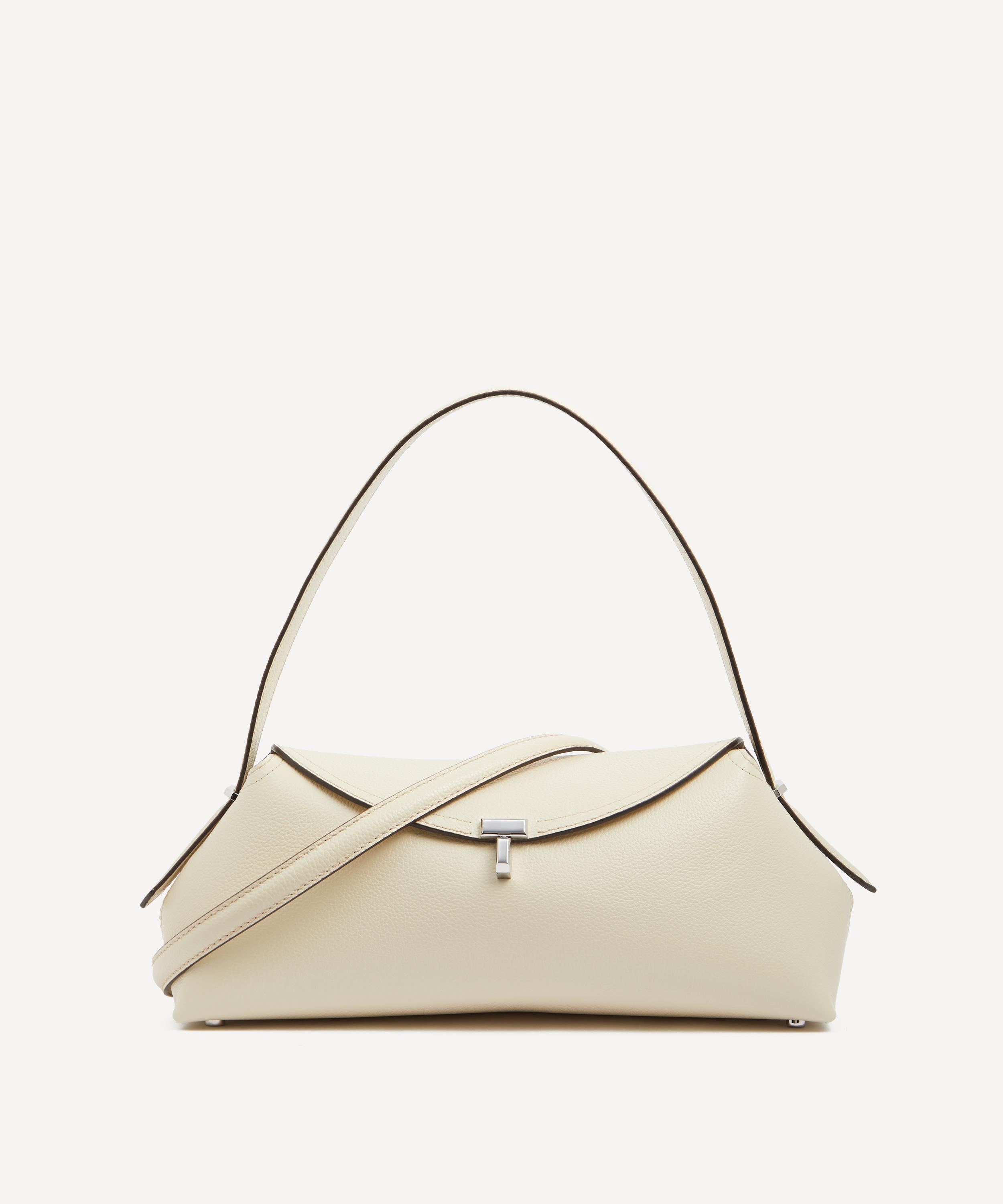 Totême Toteme Women's T-lock Milk Grained Leather Shoulder Bag