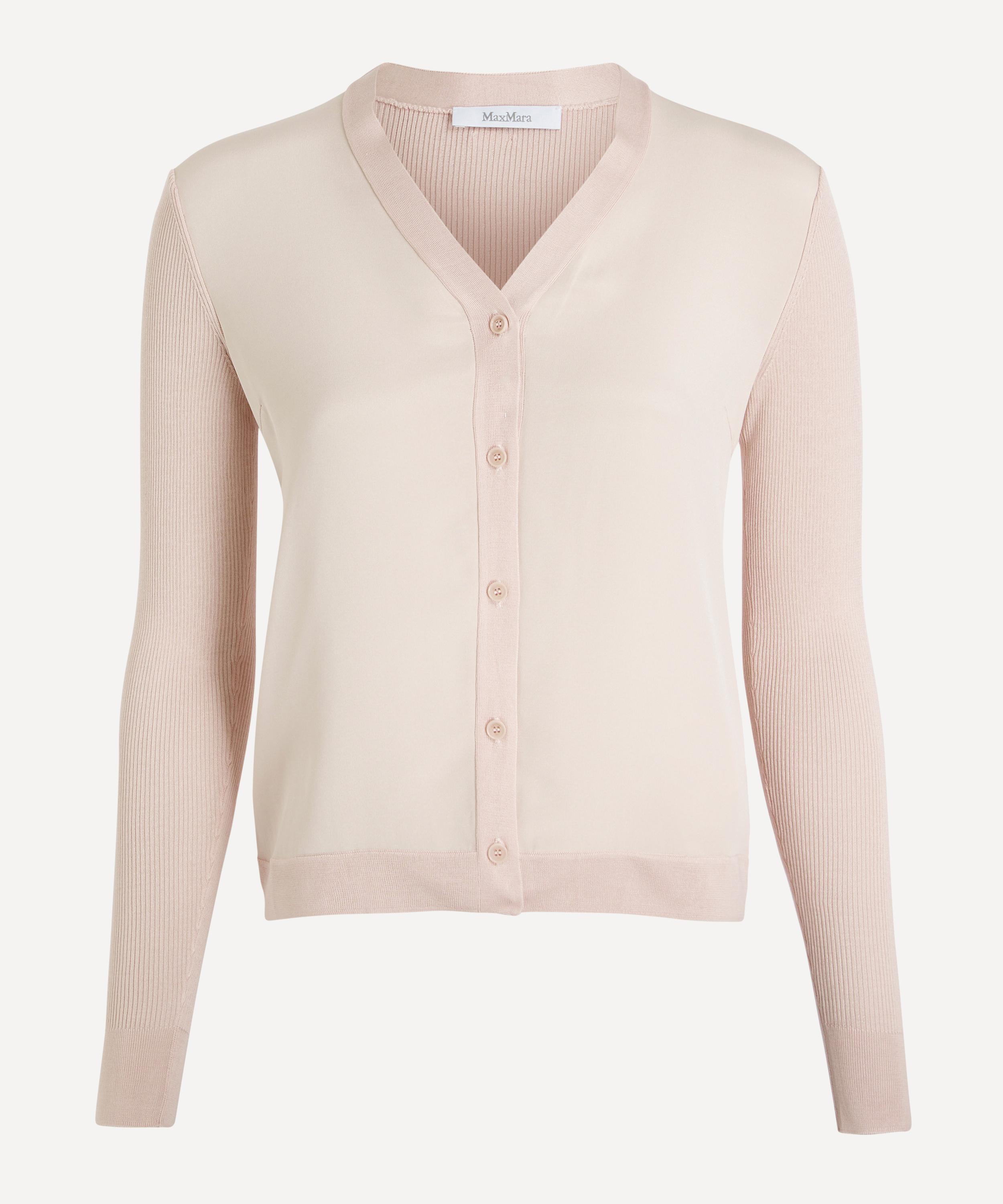 Max Mara Women's Pink Ninfee Cashmere-silk Cardigan