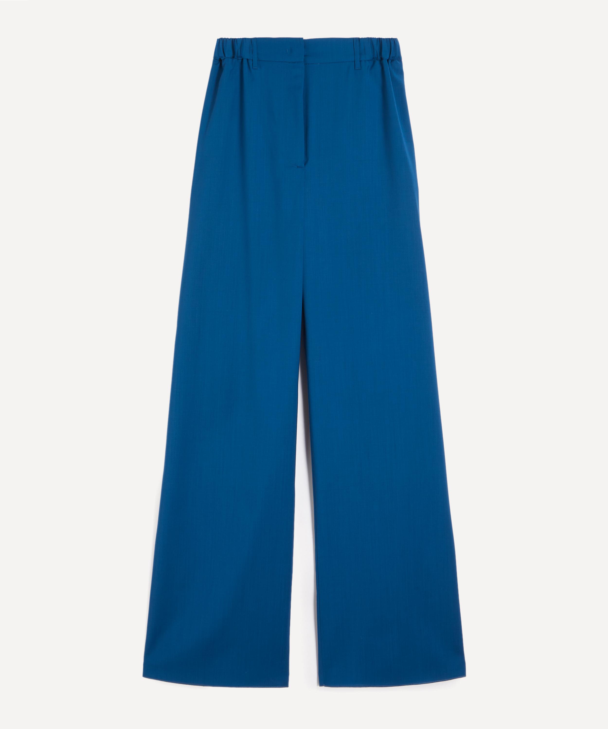 Max Mara Women's Editto Wide-leg Trousers In Navy