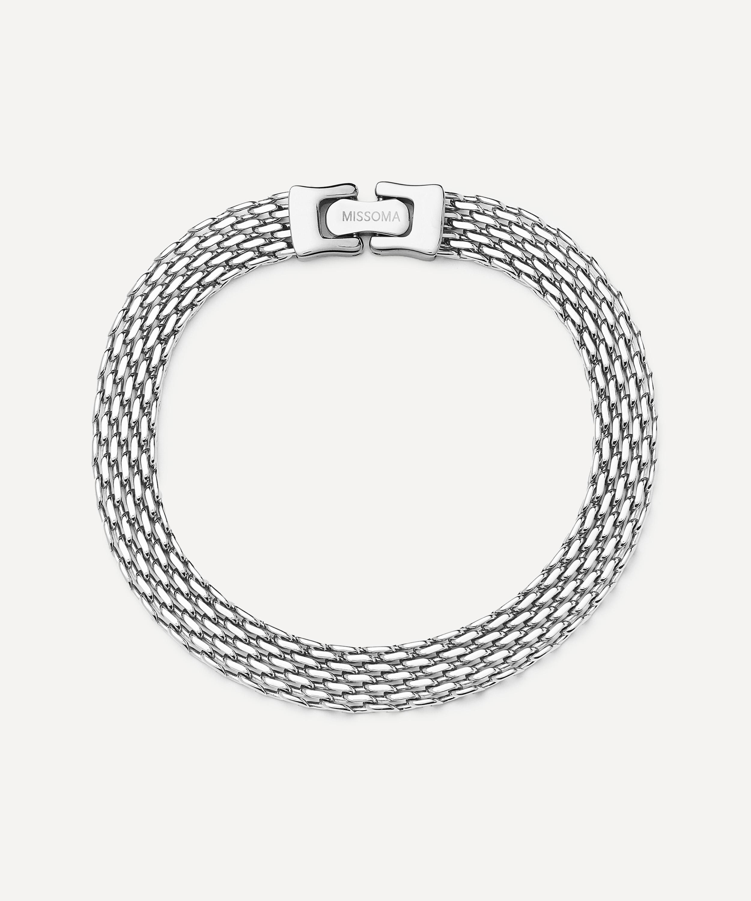 Missoma Platinum-plated Heirloom Chain Bracelet In Silver