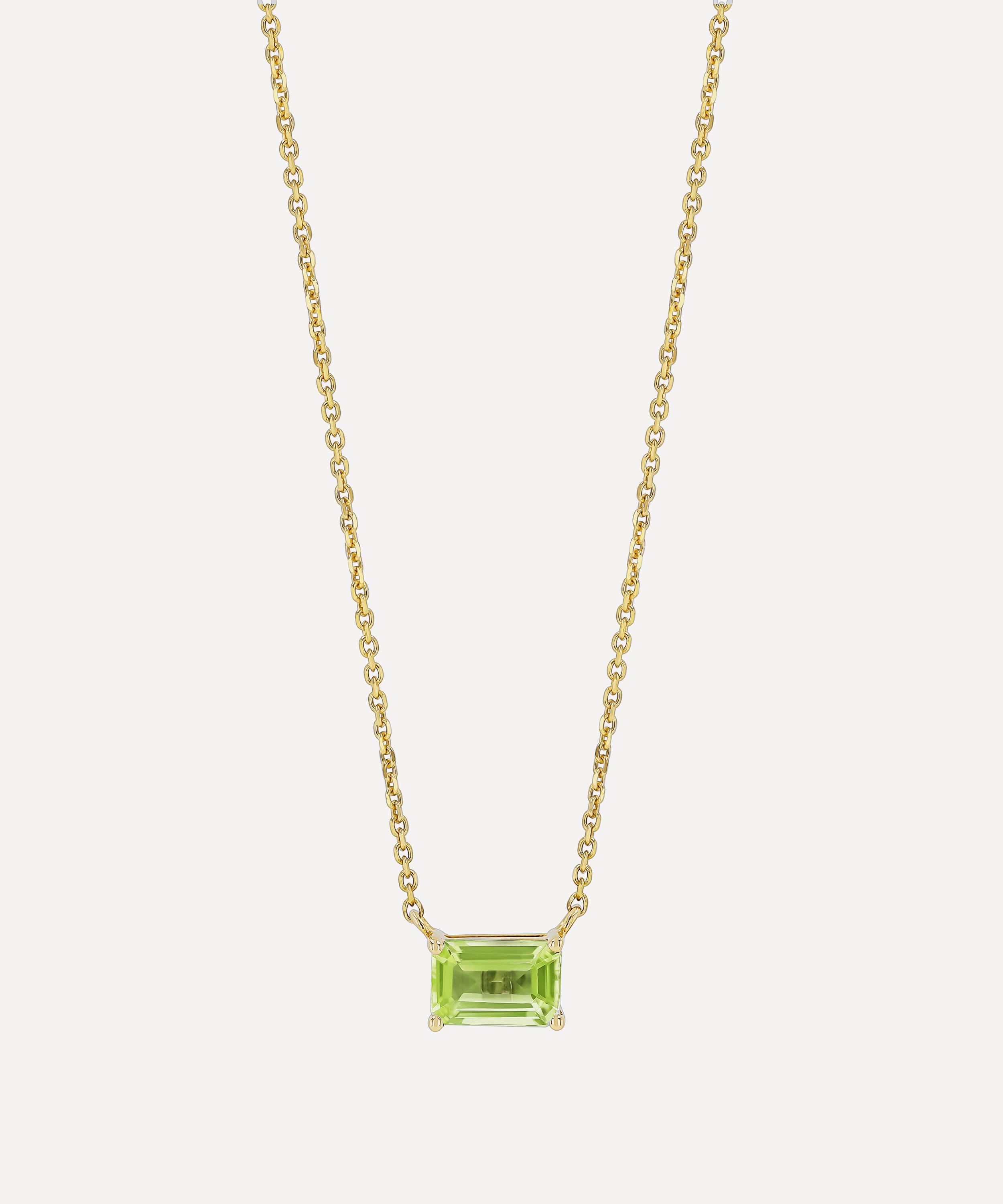 Suzanne Kalan 14ct Gold Amalfi Peridot Pendant Necklace