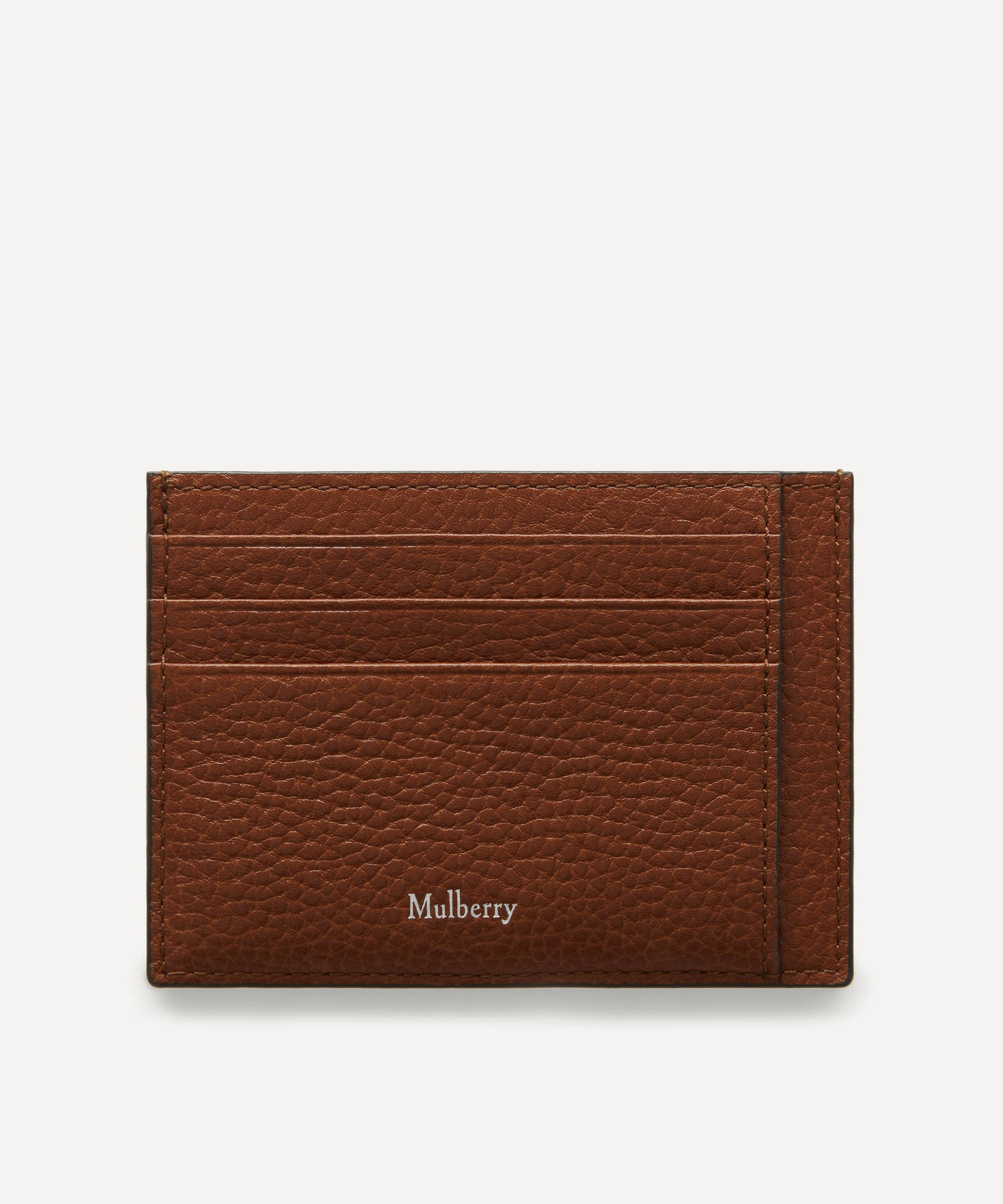 Mulberry Mens Oak Small Classic Grain Card Holder