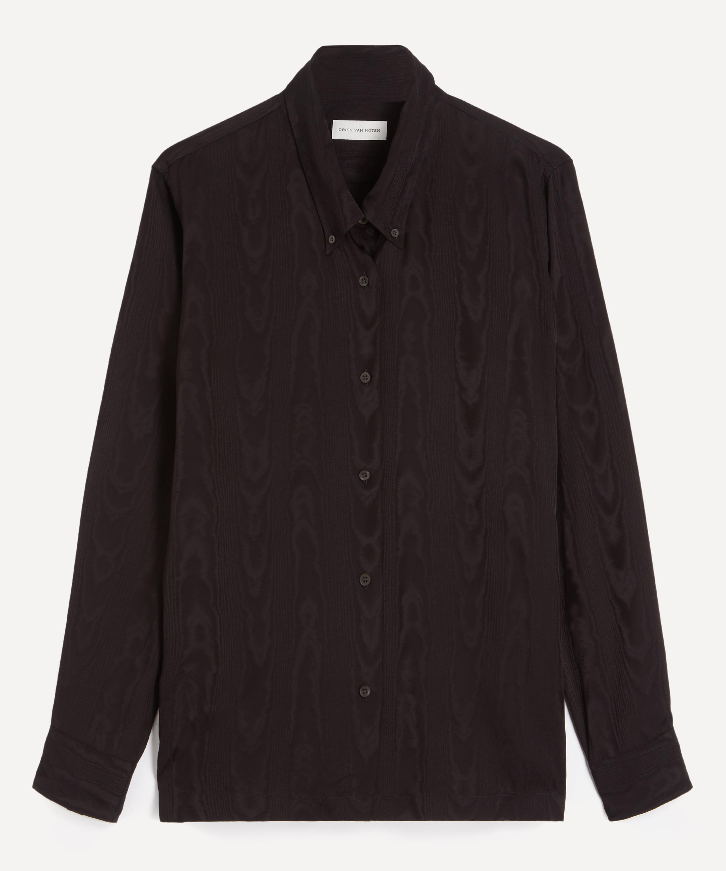 Dries Van Noten Women's Black Button-down Shirt