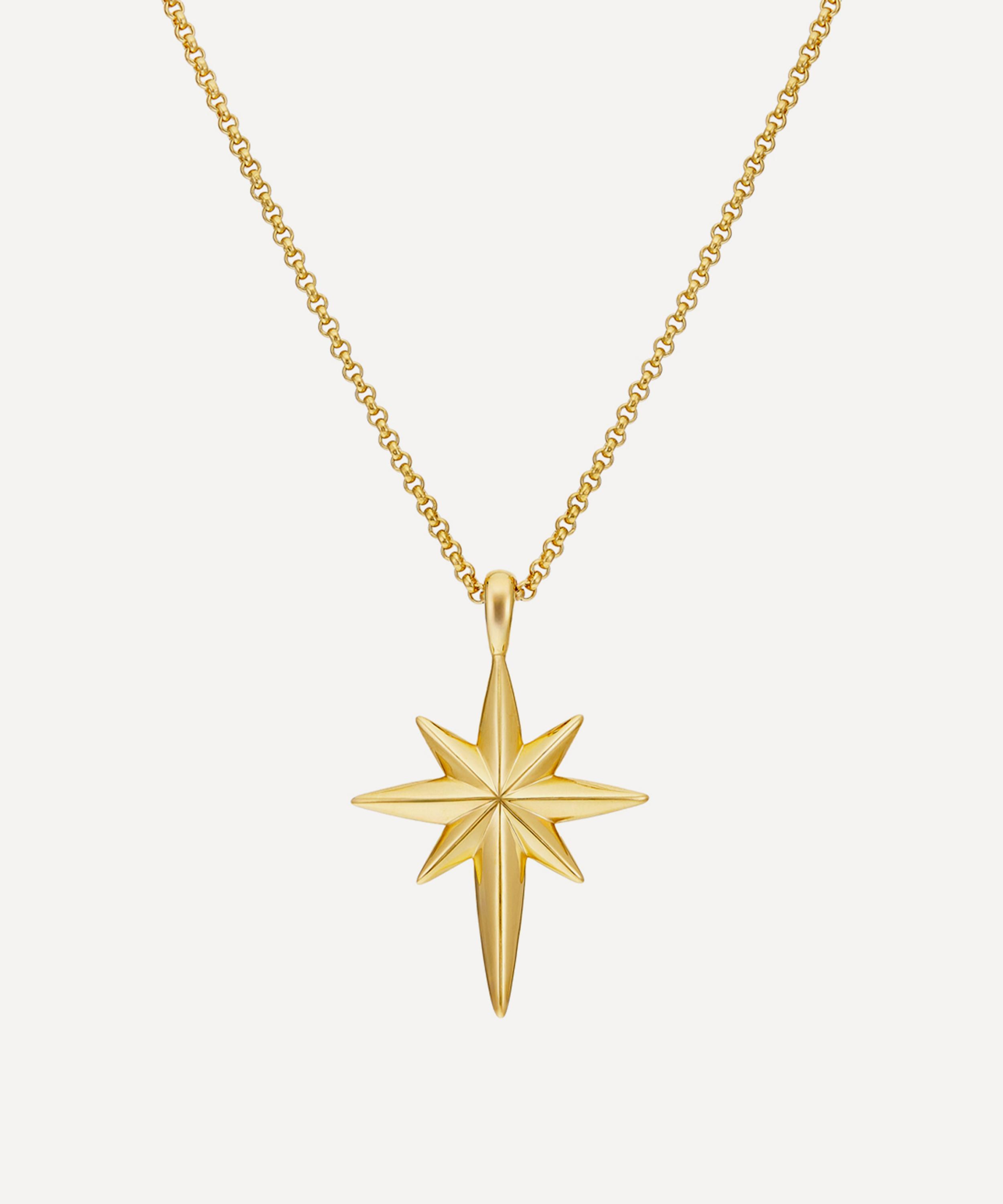 Dinny Hall 18ct Gold-plated Vermeil Silver North Star Pendant Necklace