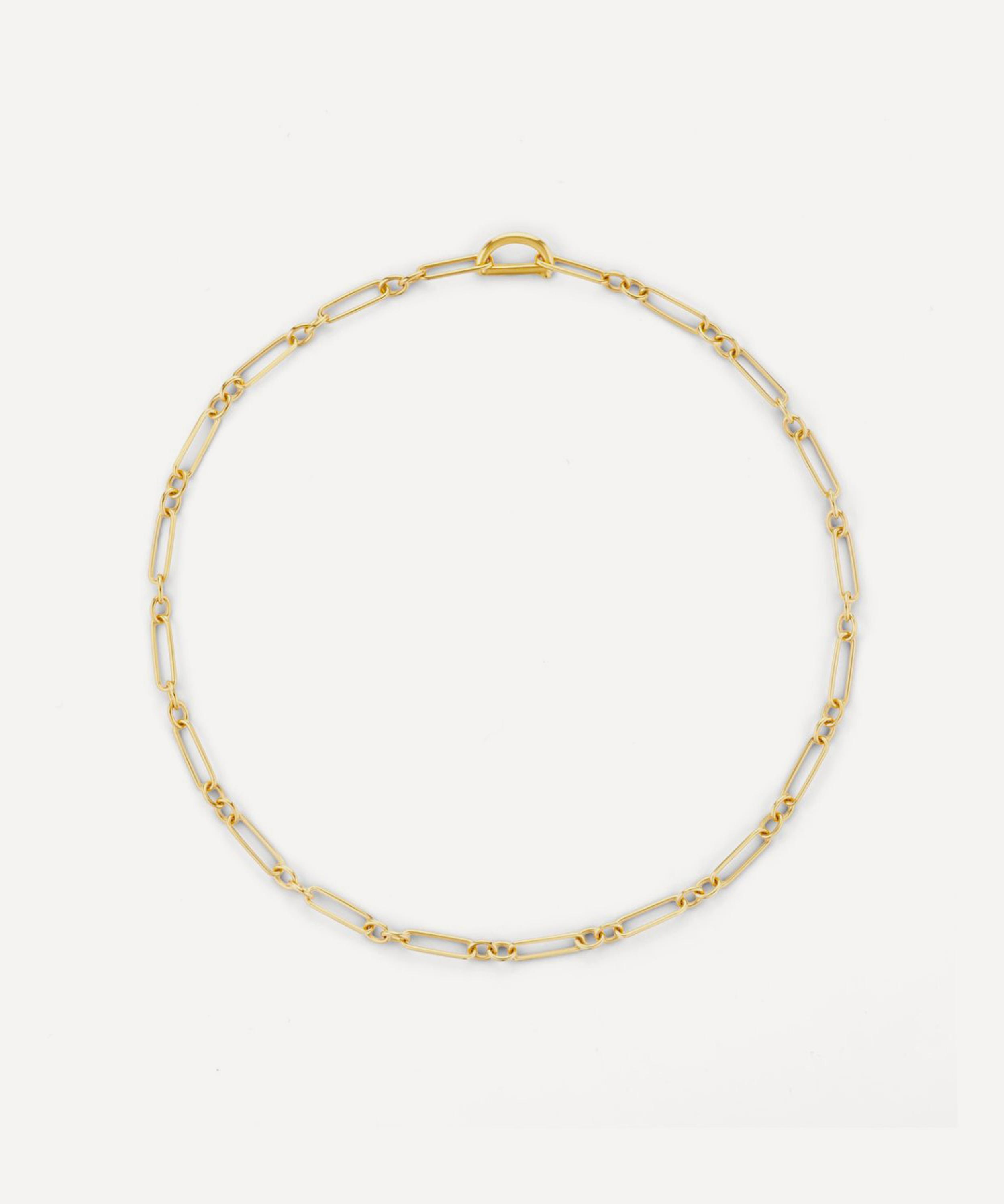 Dinny Hall 18ct Gold-plated Vermeil Silver Personalised Trombone Chain Necklace