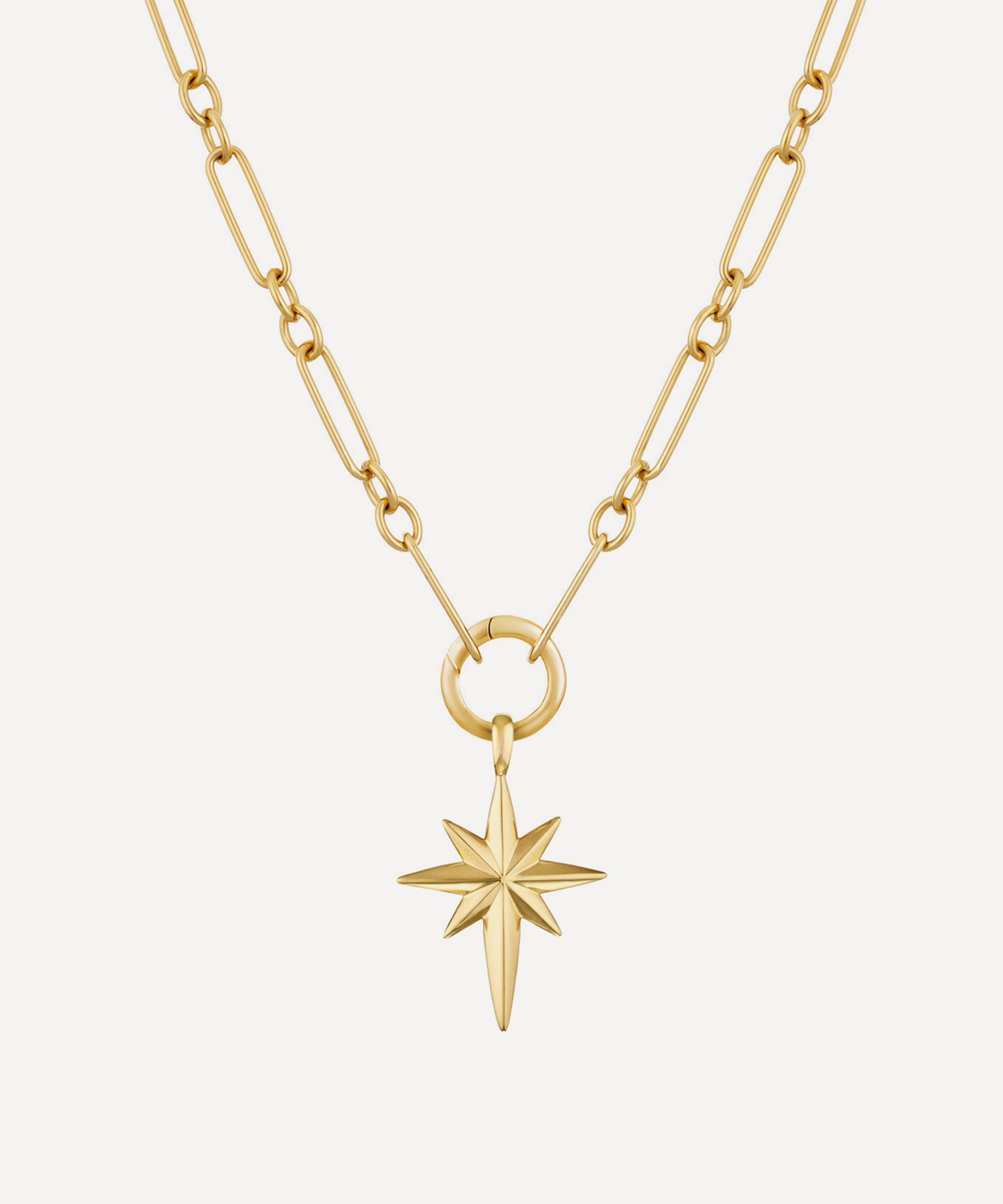 Dinny Hall 18ct Gold-plated Vermeil Silver Personalised North Star Necklace