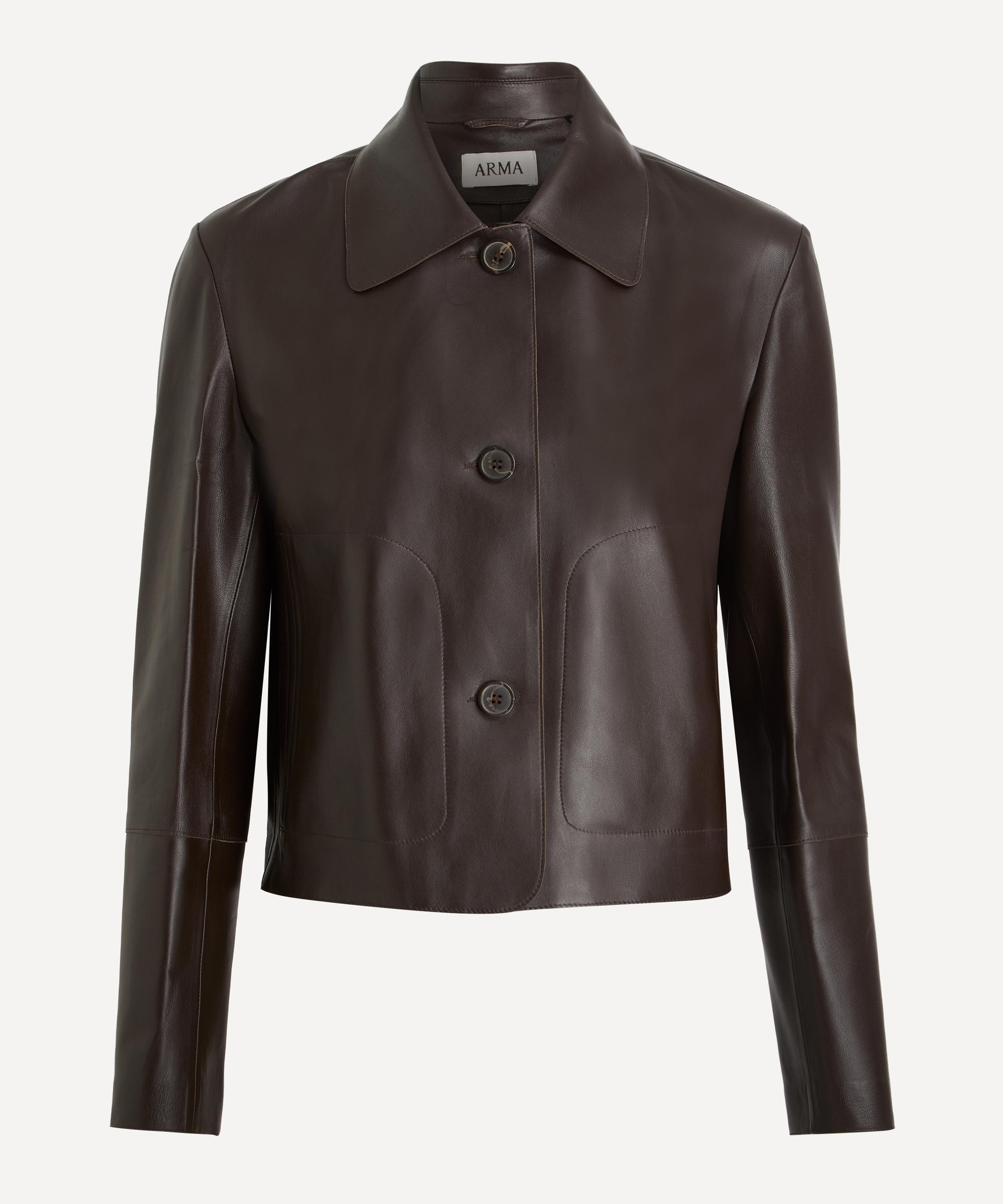 Arma Women's Emy Coffee Bean Leather Jacket