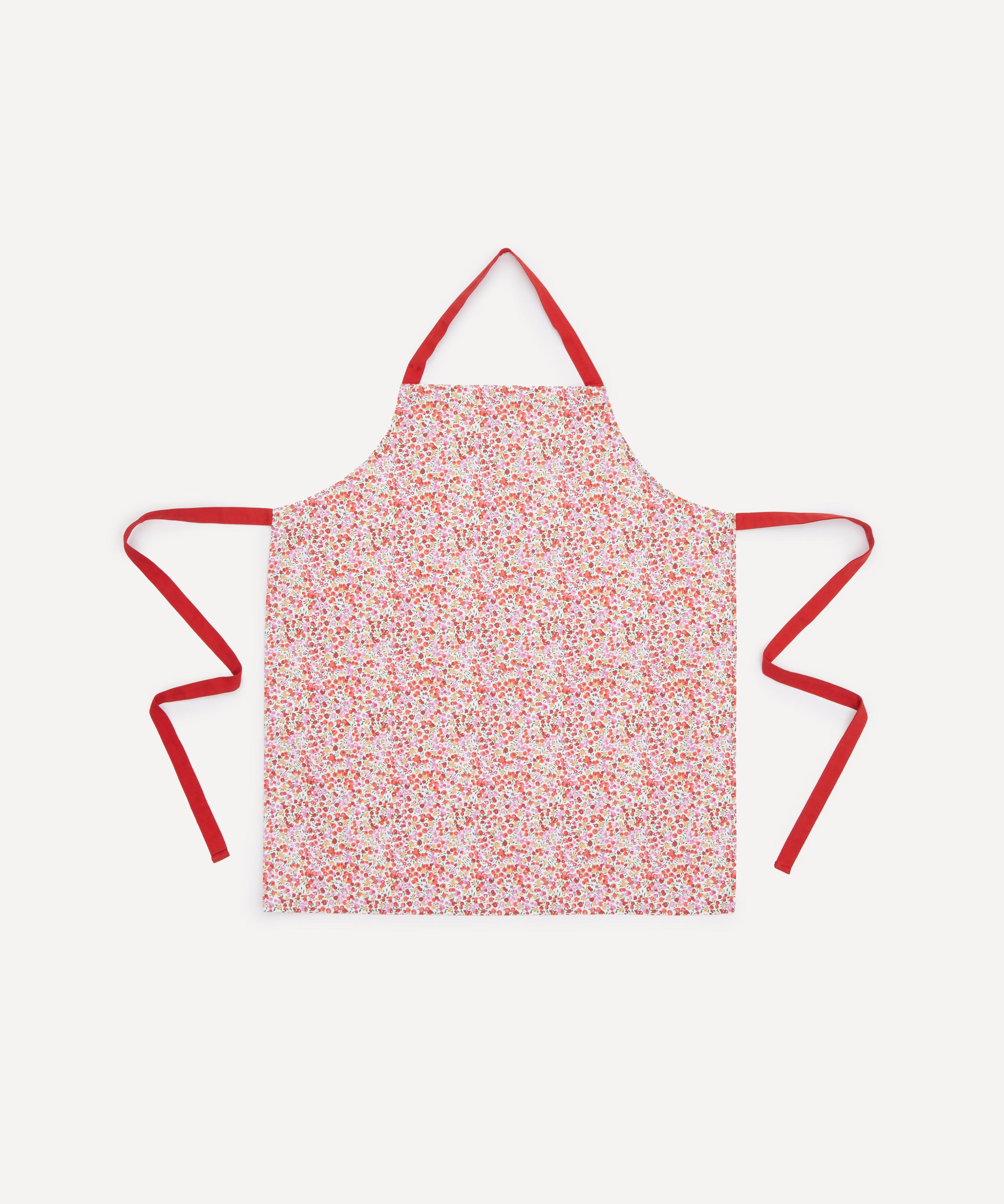 Liberty Wiltshire Stars Apron In Red