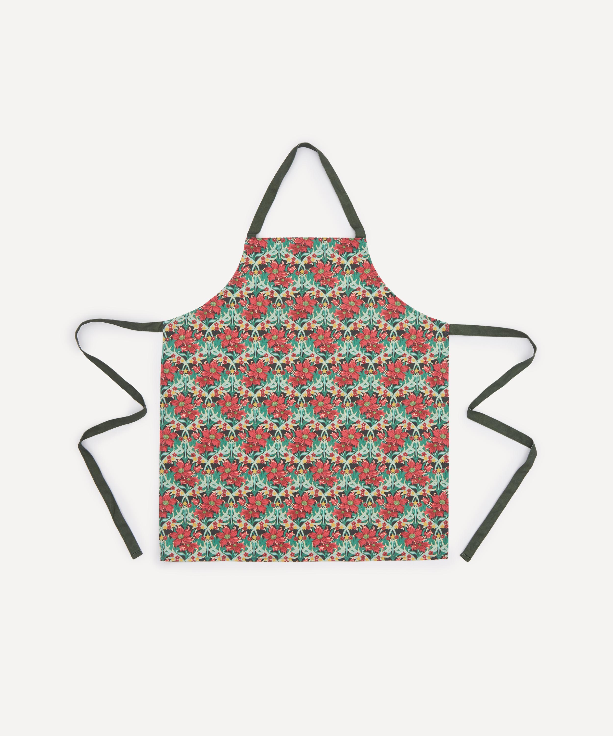 Liberty Merry Mews Apron In Green