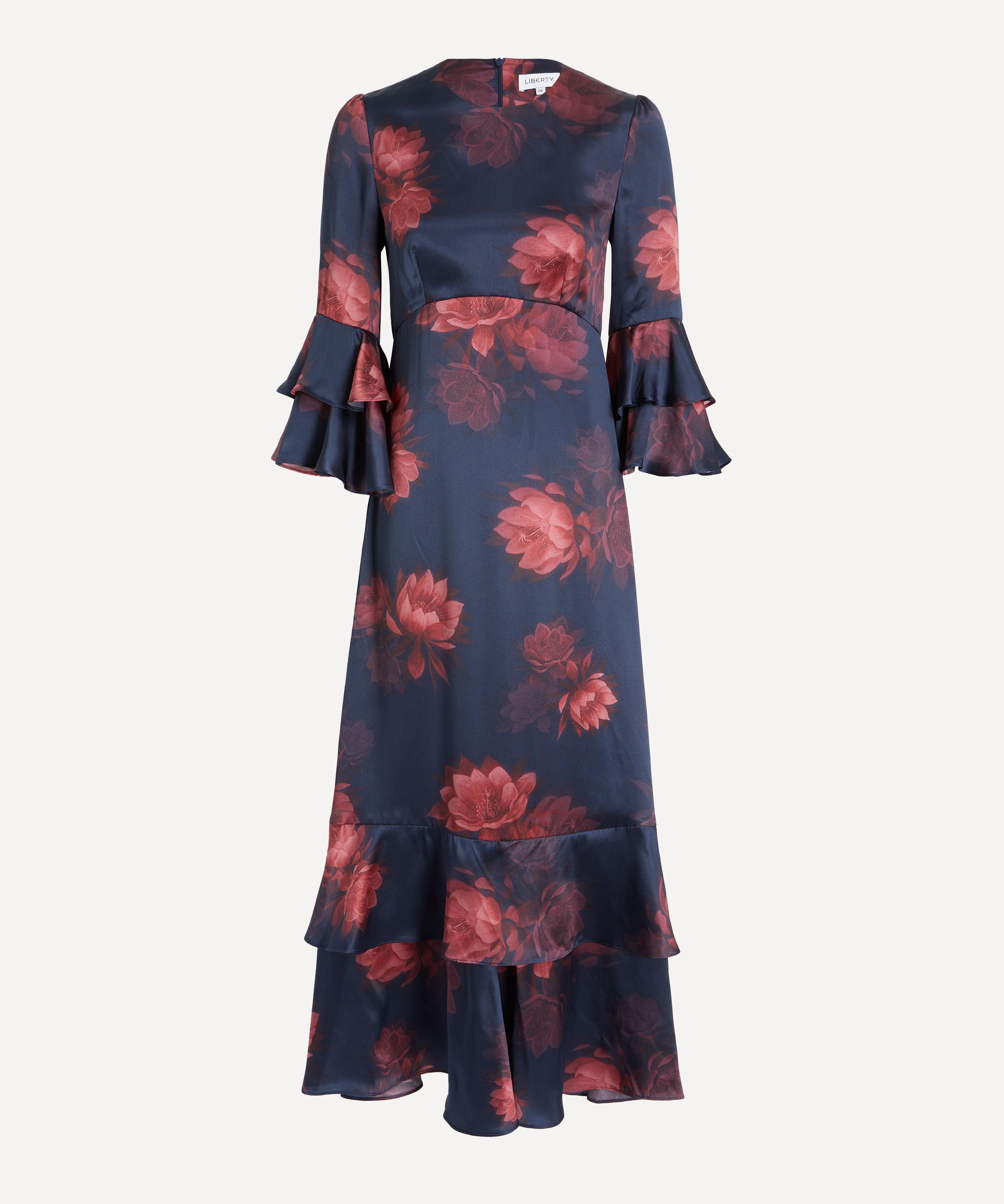 Liberty Women's Aura Night Silk Gala Maxi Dress