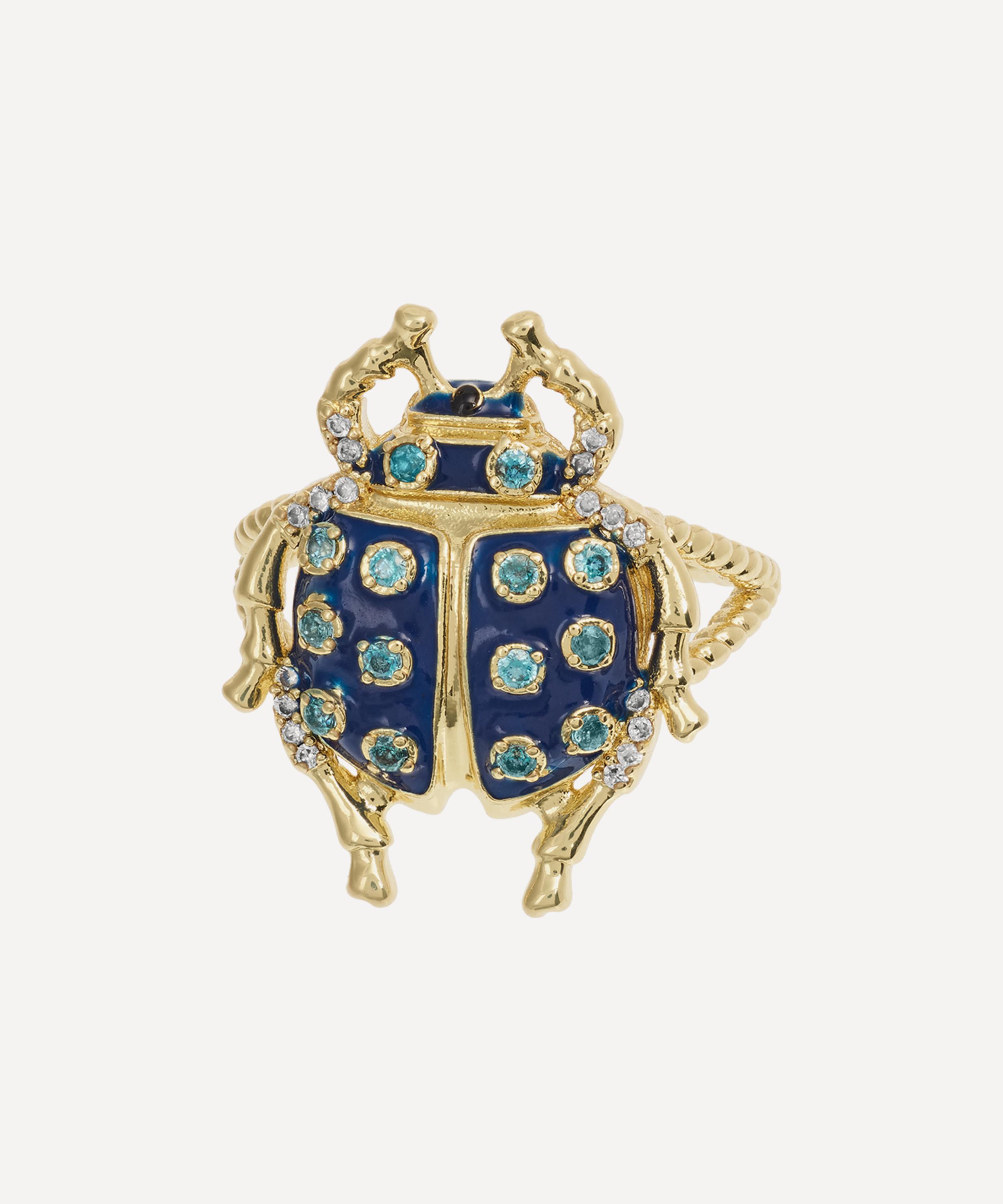 Anna + Nina Gold-plated Bugging You Ring