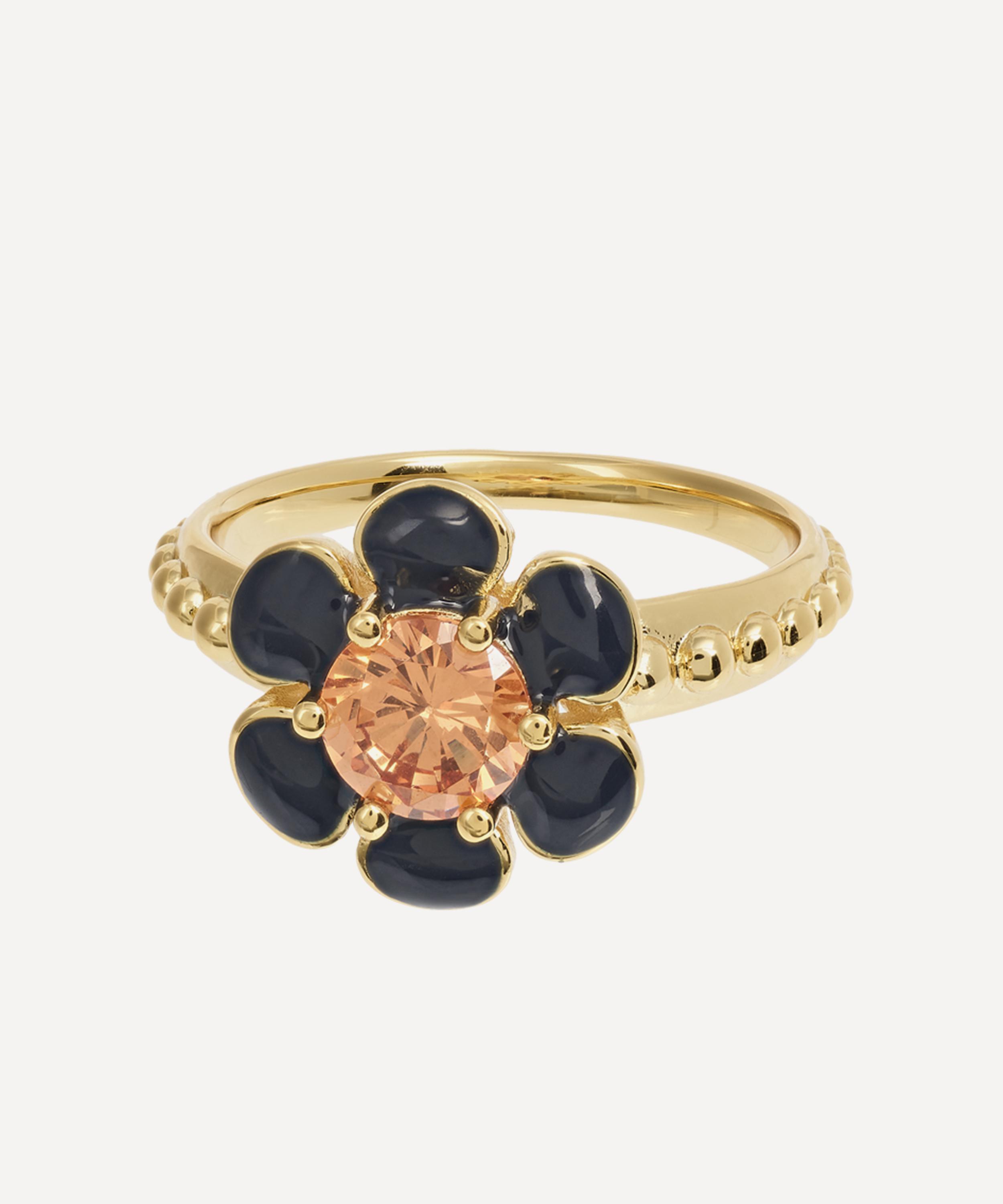 Anna + Nina Gold-plated Pixie Garden Ring