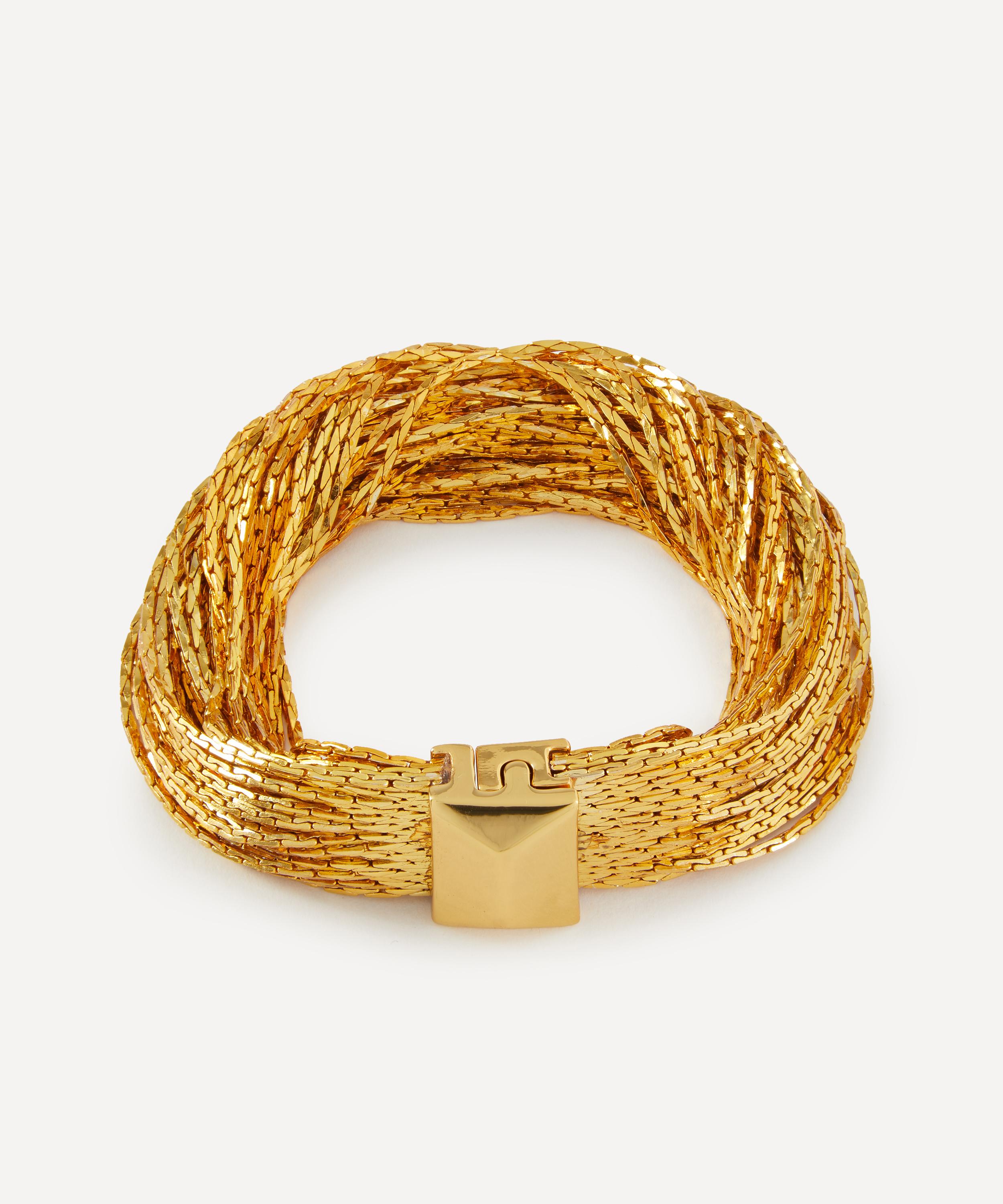 Kenneth Jay Lane Gold-plated Multi-row Chain Bracelet