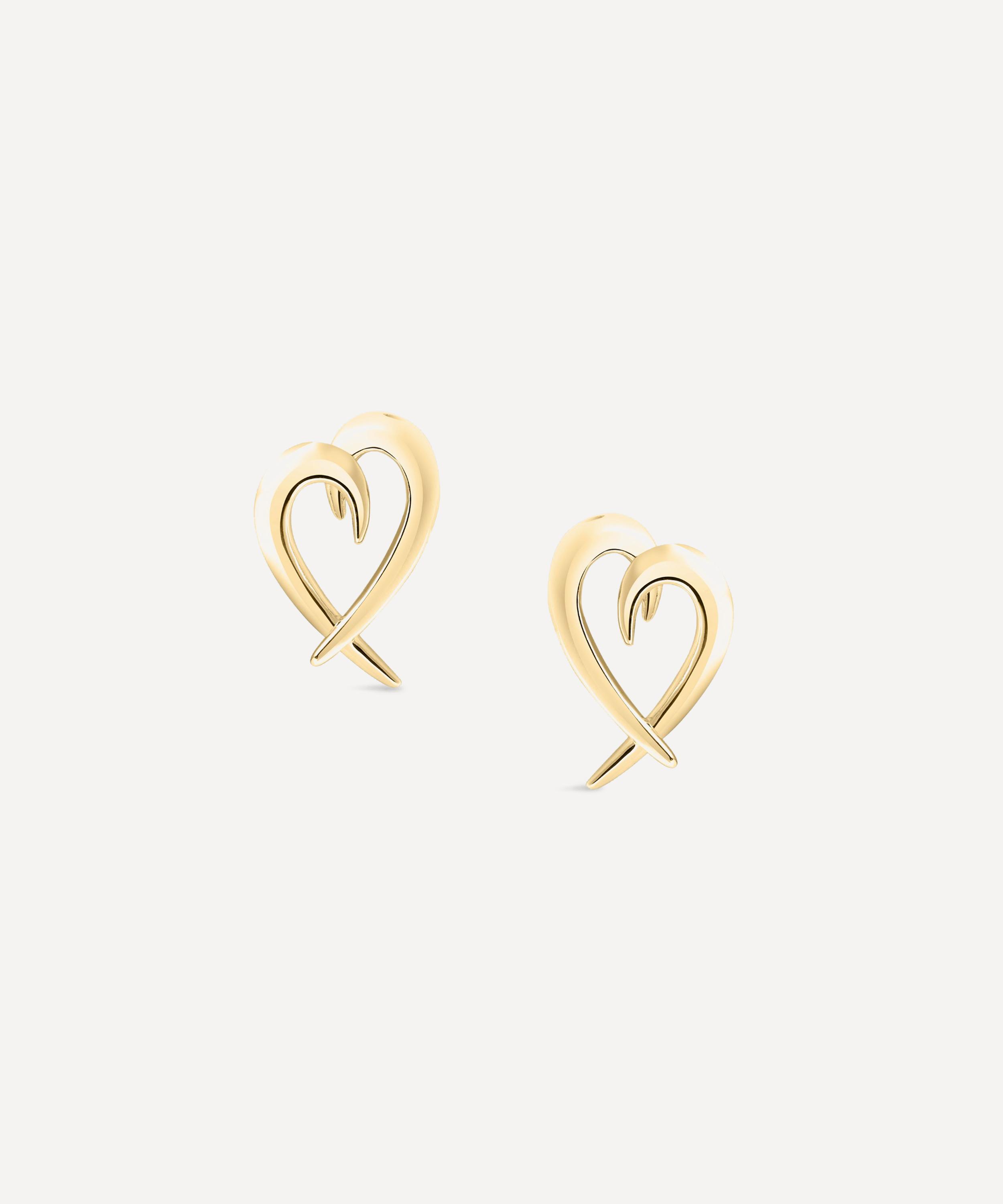 Shaun Leane 18ct Gold Vermeil Hook Heart Earrings