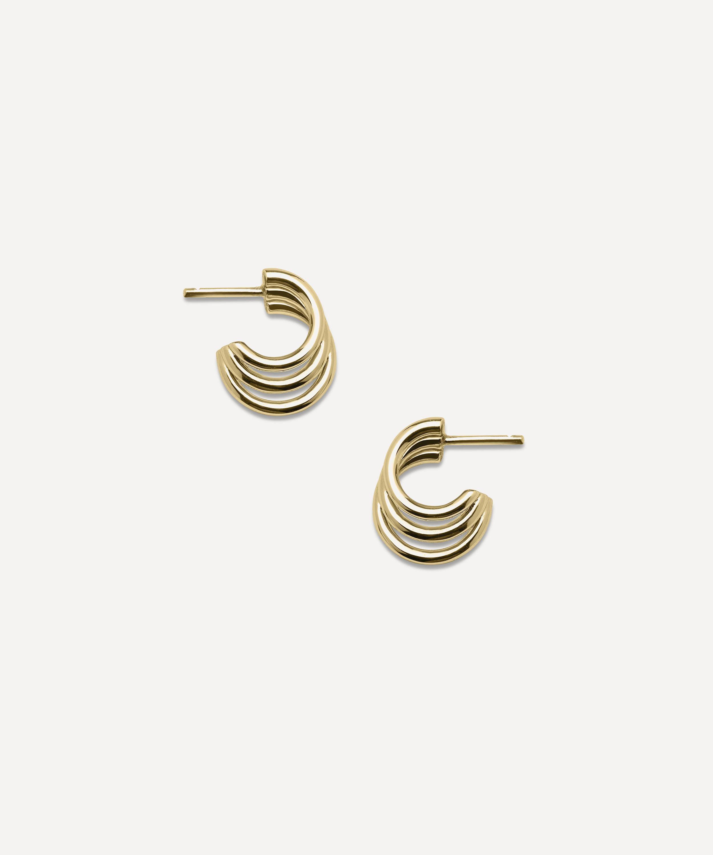 Shaun Leane 18ct Gold Vermeil Bound Hoop Earrings In Metallic