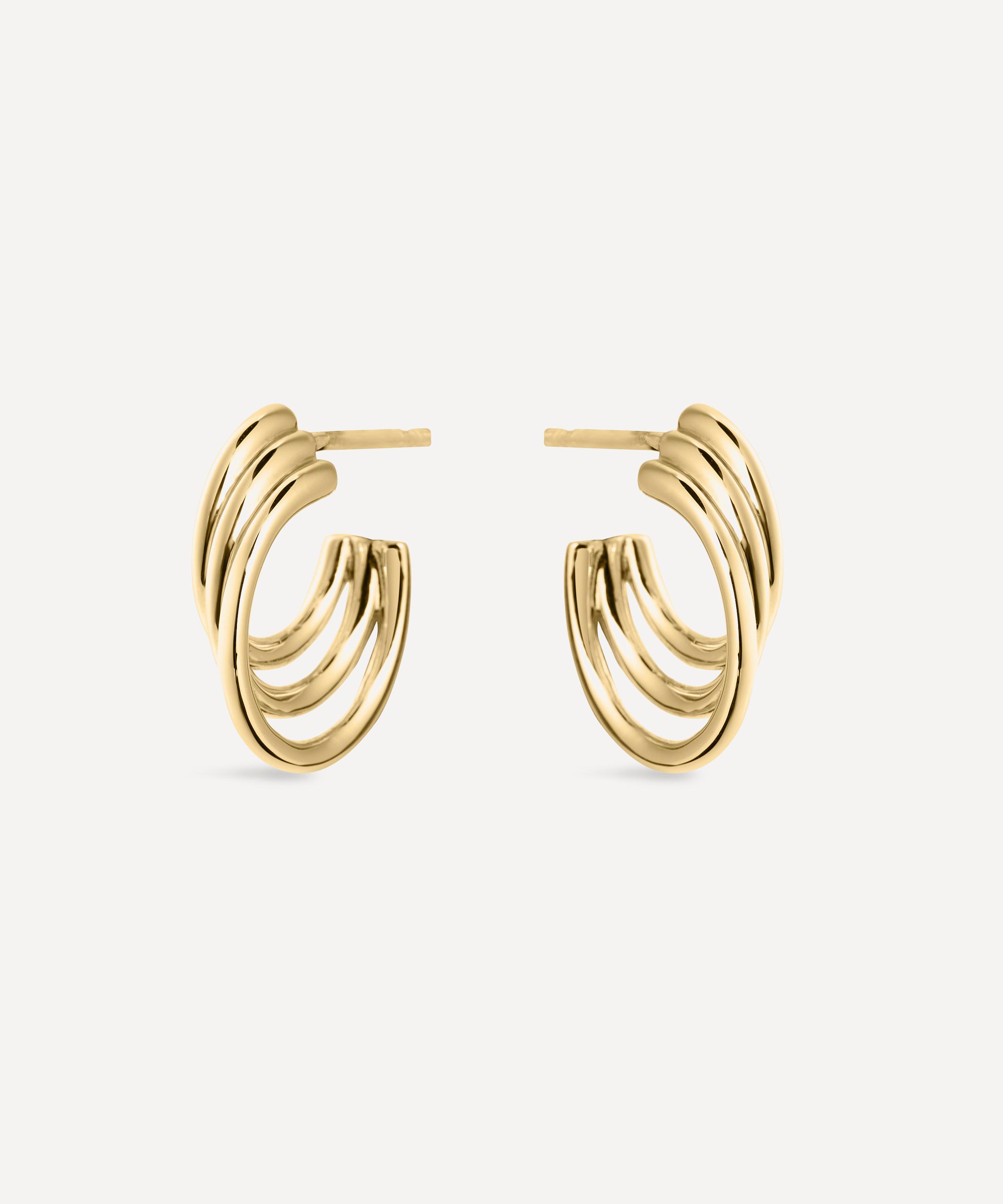Shaun Leane 18ct Gold Vermeil Bound Hoop Earrings