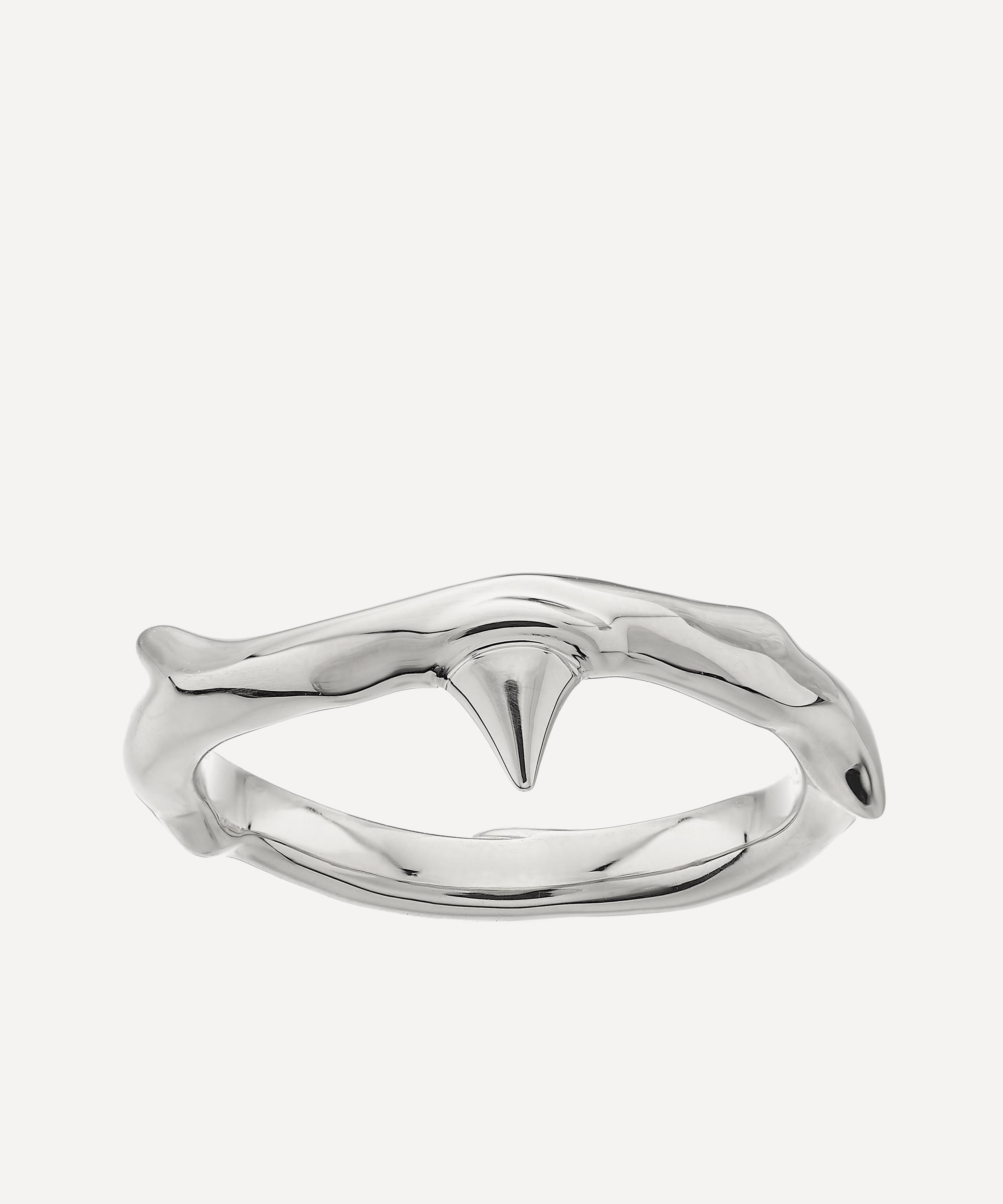 Shaun Leane Sterling Silver Rose Thorn Band Ring