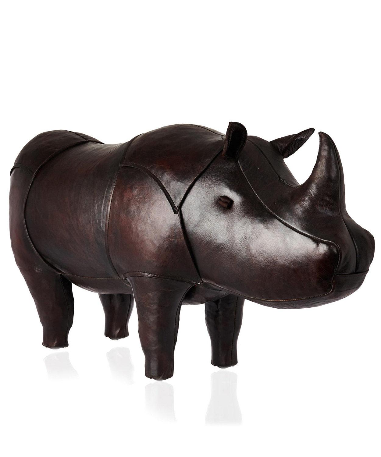 Omersa Medium Leather Rhinoceros | Brown