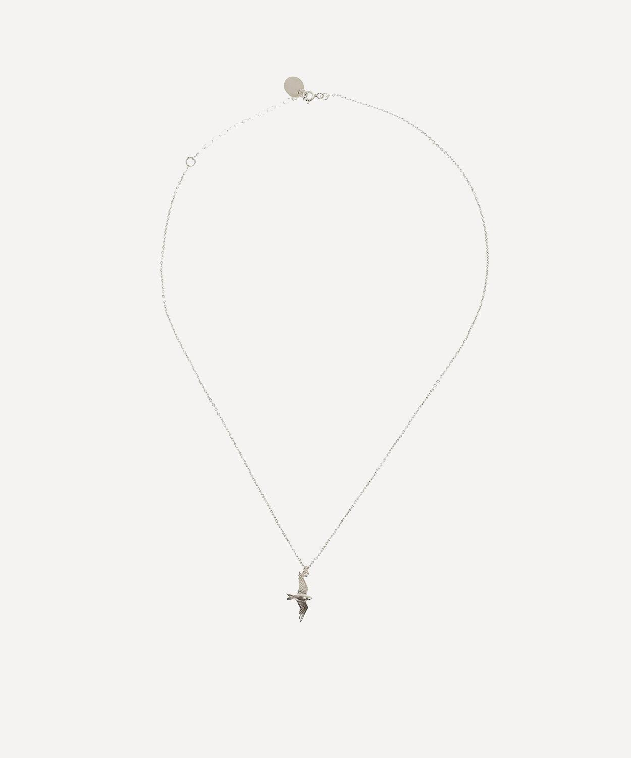 Silver Flying Swallow Necklace | Liberty London