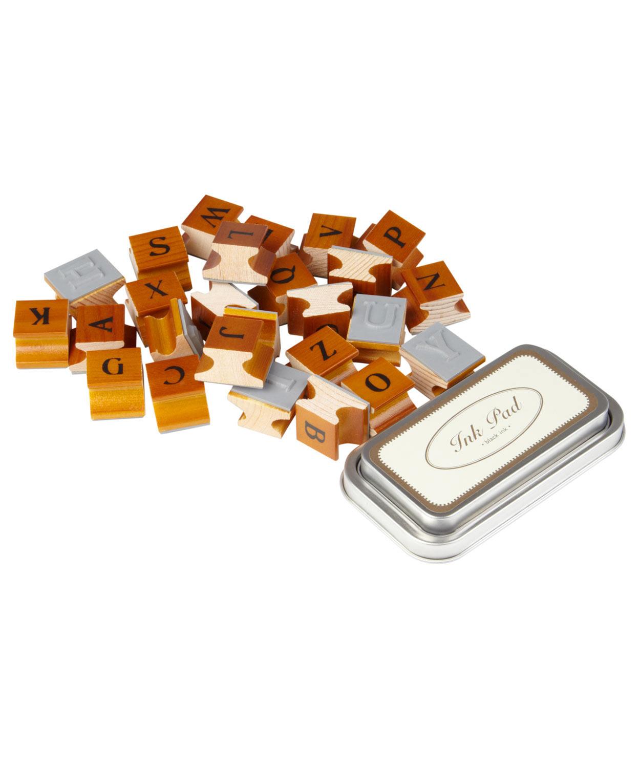 Alphabet Rubber Stamp Set Liberty London