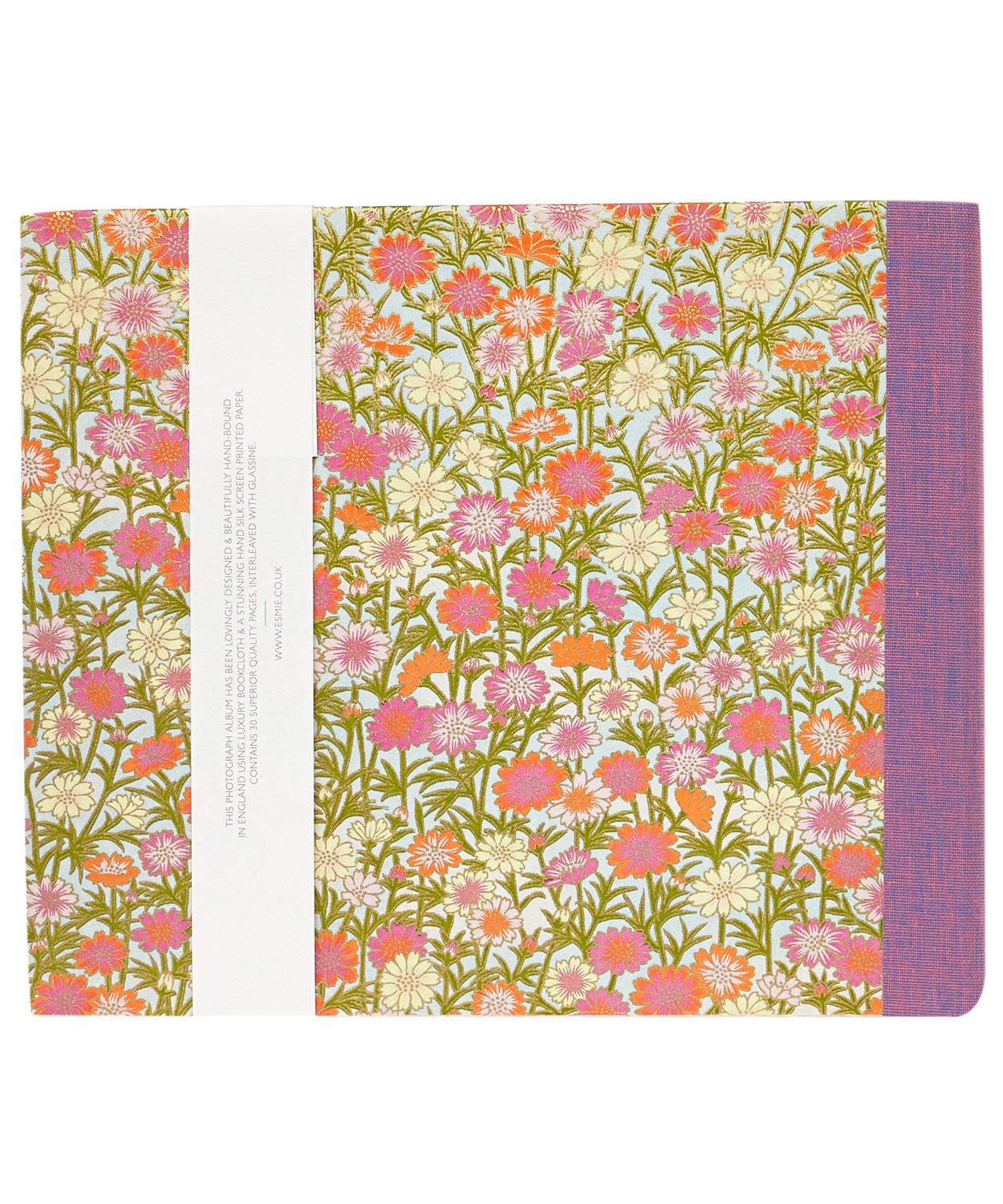 Medium Daisies Silk Screen Photo Album Liberty London