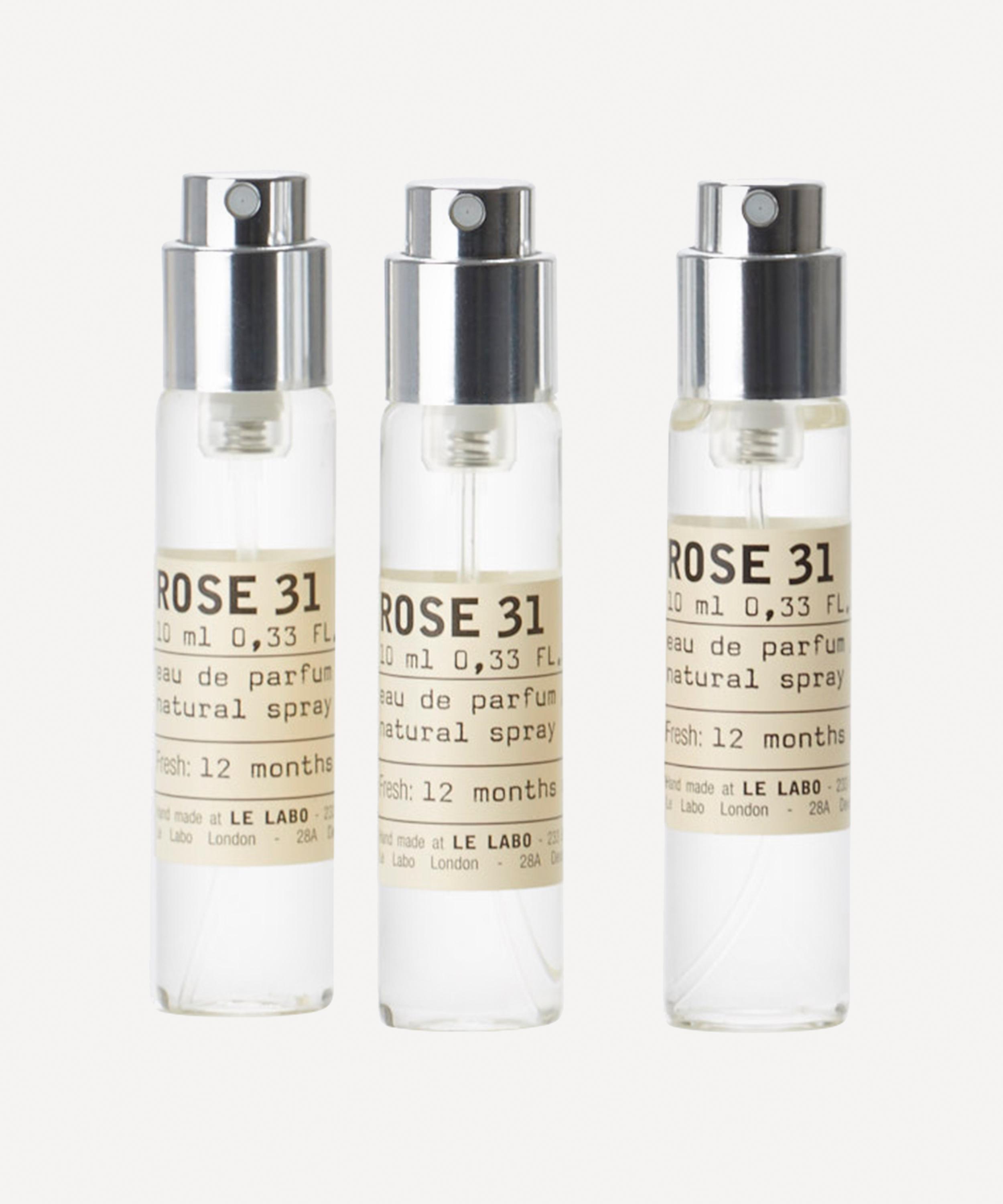 Le Labo Women's Rose 31 Eau de Parfum Travel Tube Refills 3 x 10ml - Luxury Unisex Perfume Christmas Gift / Present