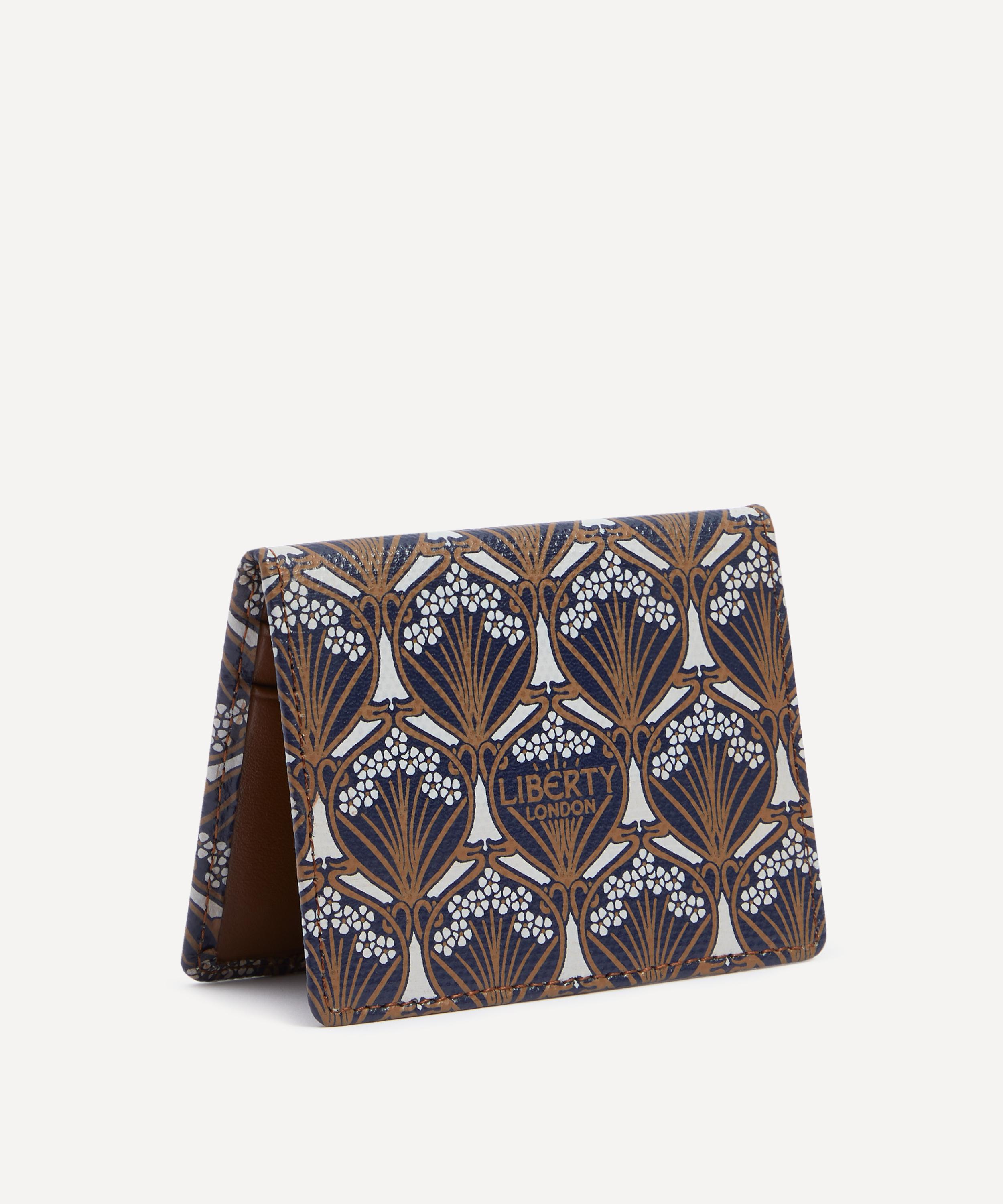 Liberty London Iphis Canvas Business Card Holder In Tan