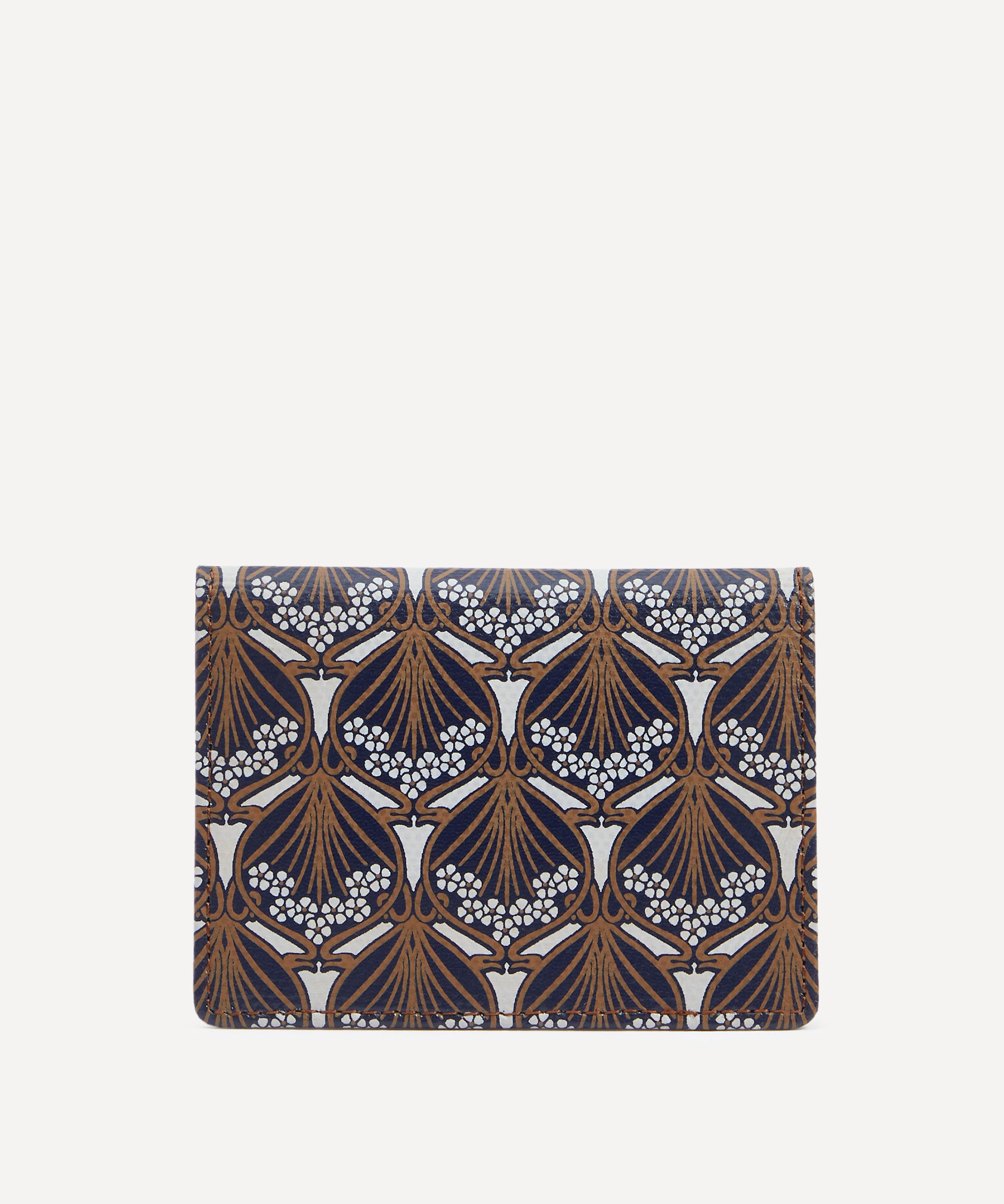 Liberty London Iphis Canvas Business Card Holder In Tan
