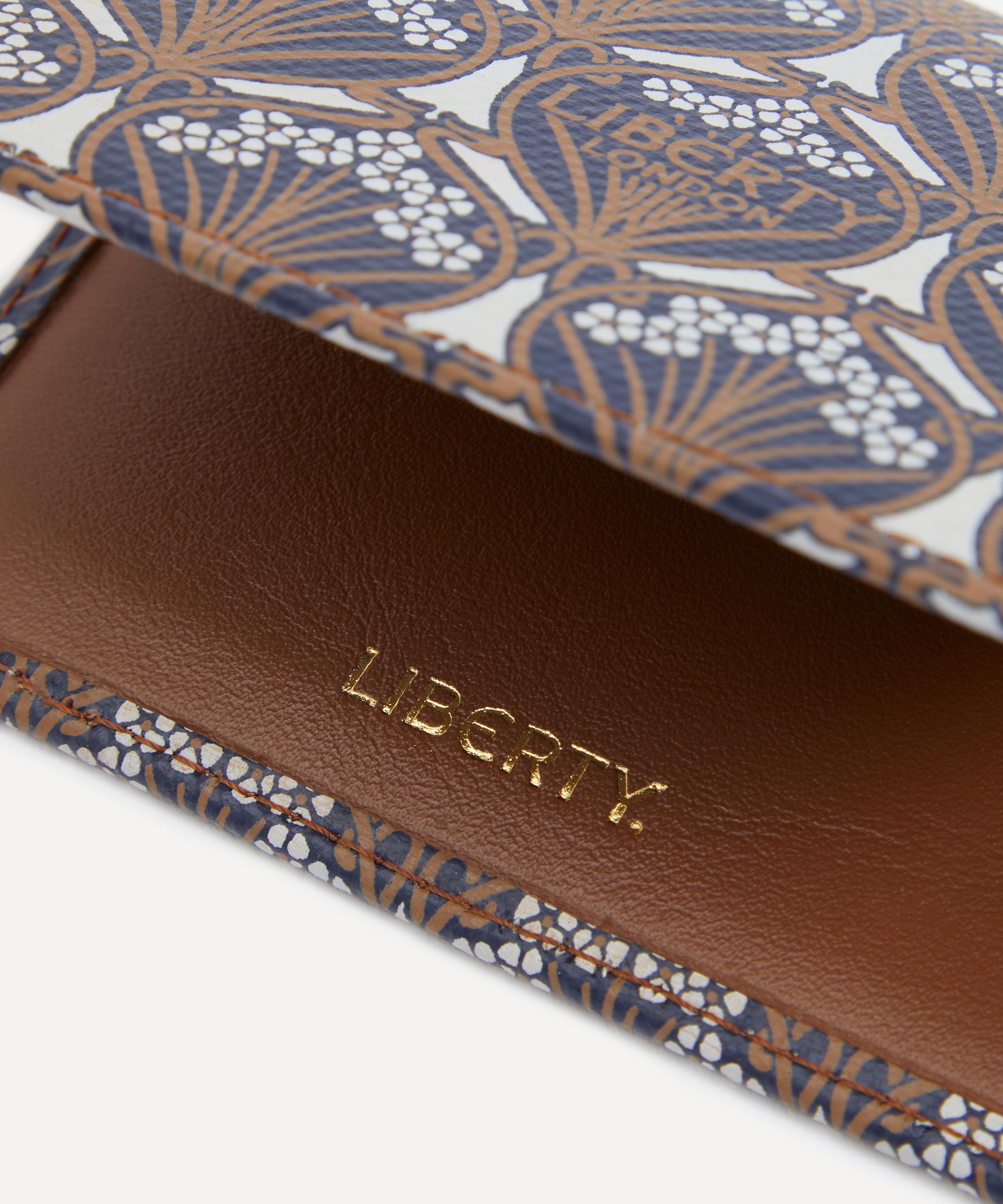 Liberty London Iphis Canvas Business Card Holder In Tan