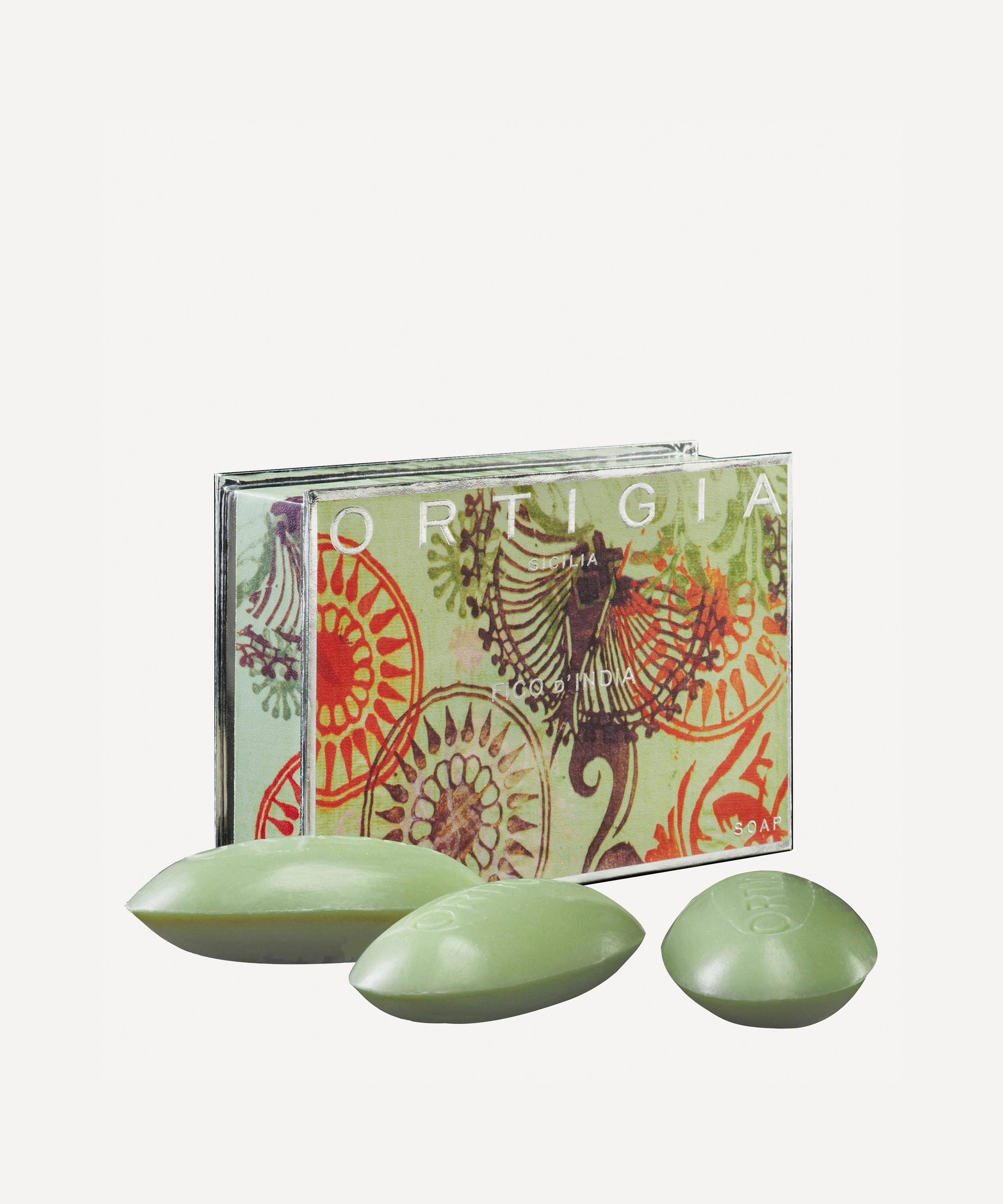 Ortigia Large Fico d'India Olive Oil Soap Set