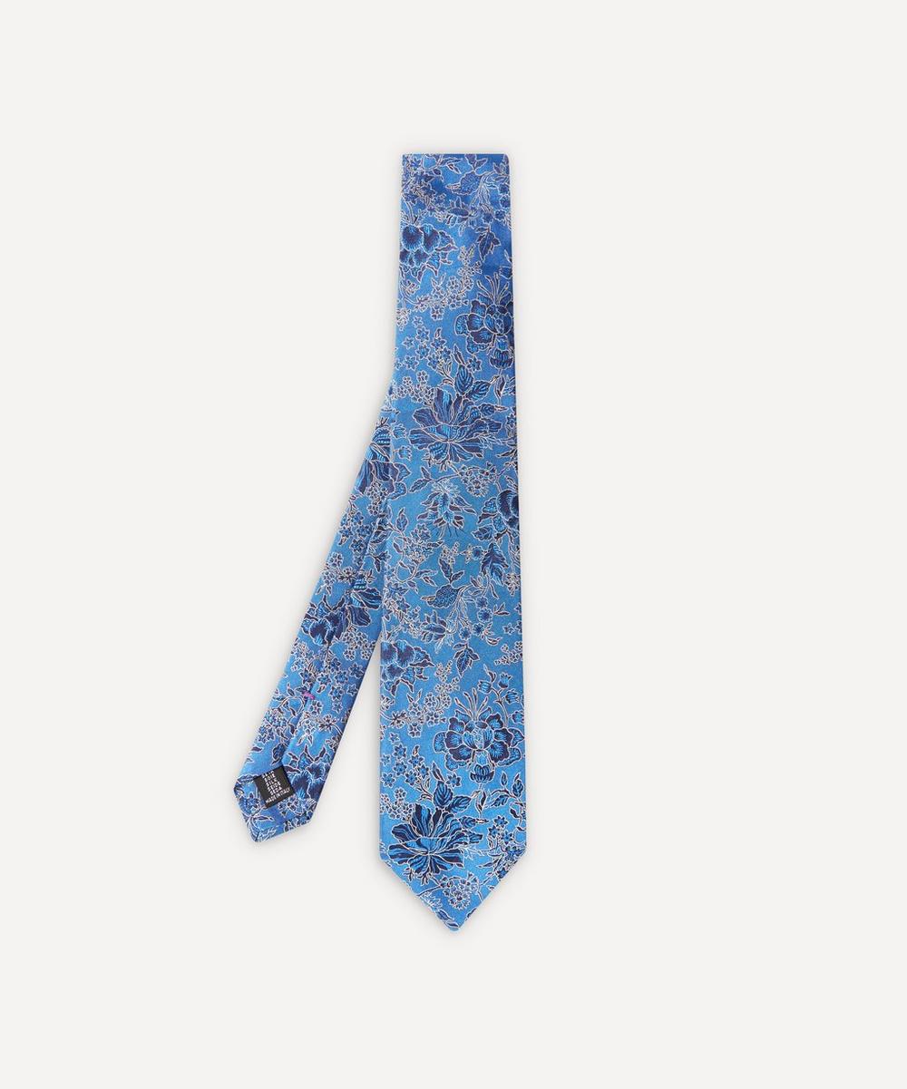Liberty London Christelle Silk Tie In Blue