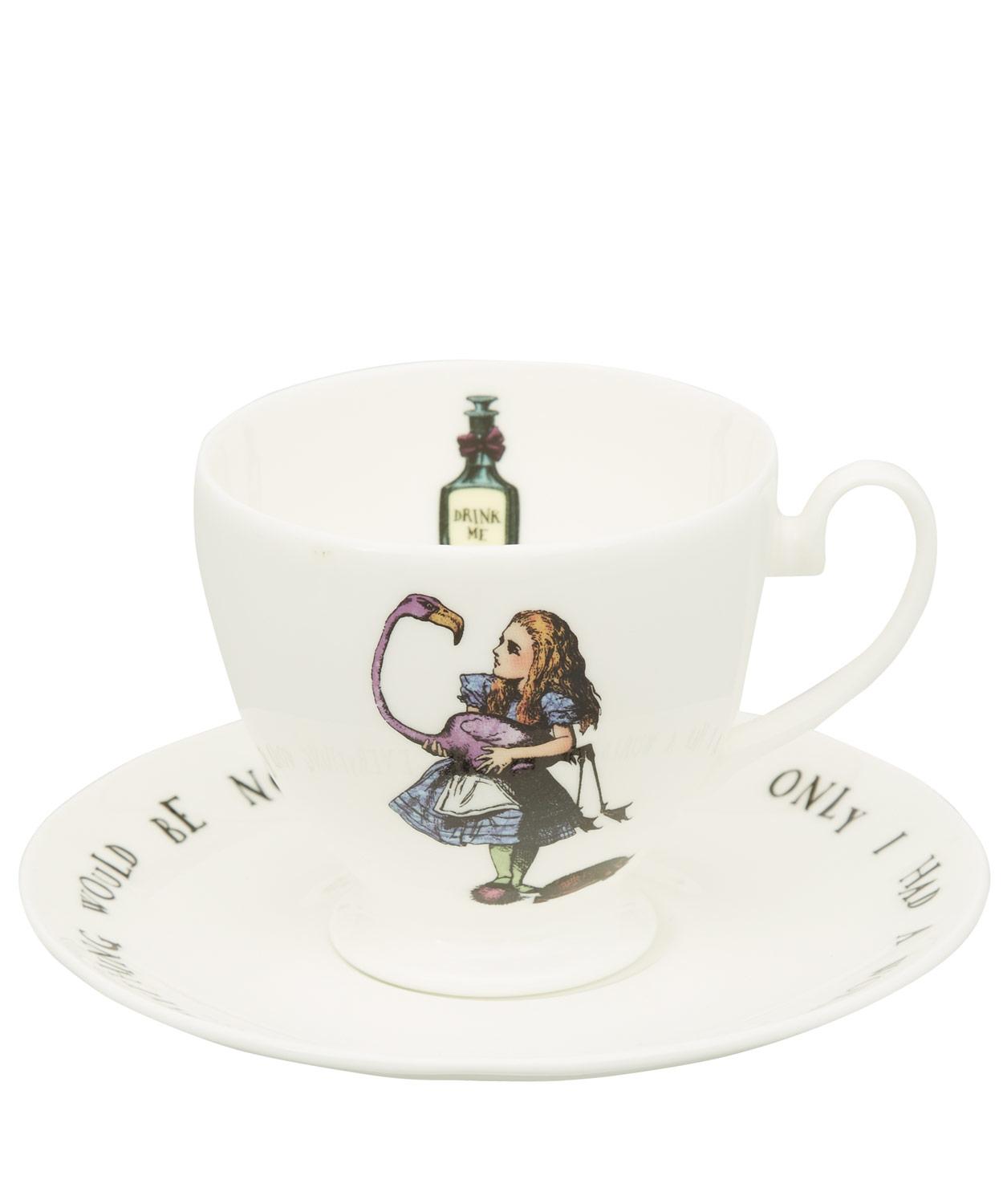 Alice in Wonderland Bone China Cup and Saucer | Liberty London