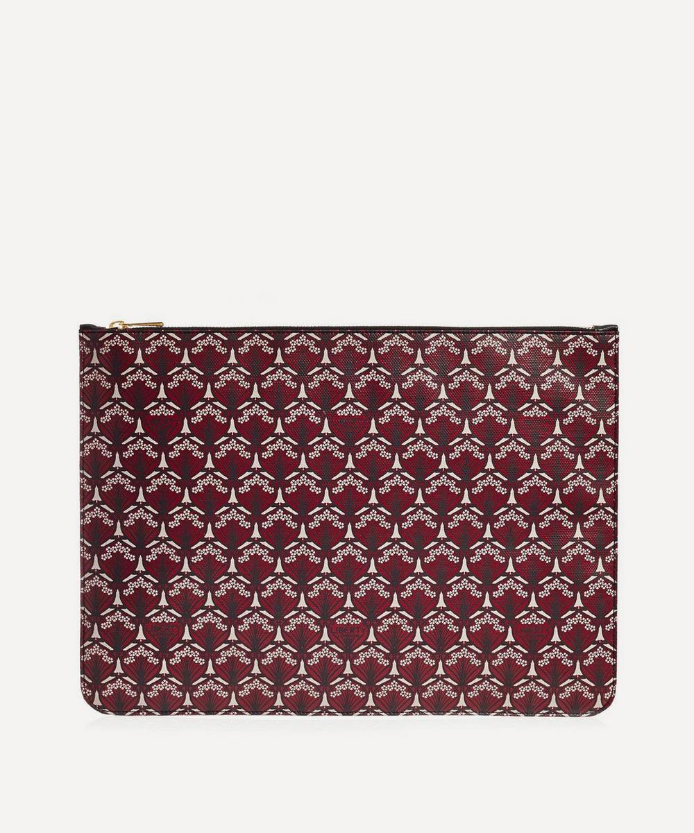 Liberty London Iphis Large Pouch In Burgundy