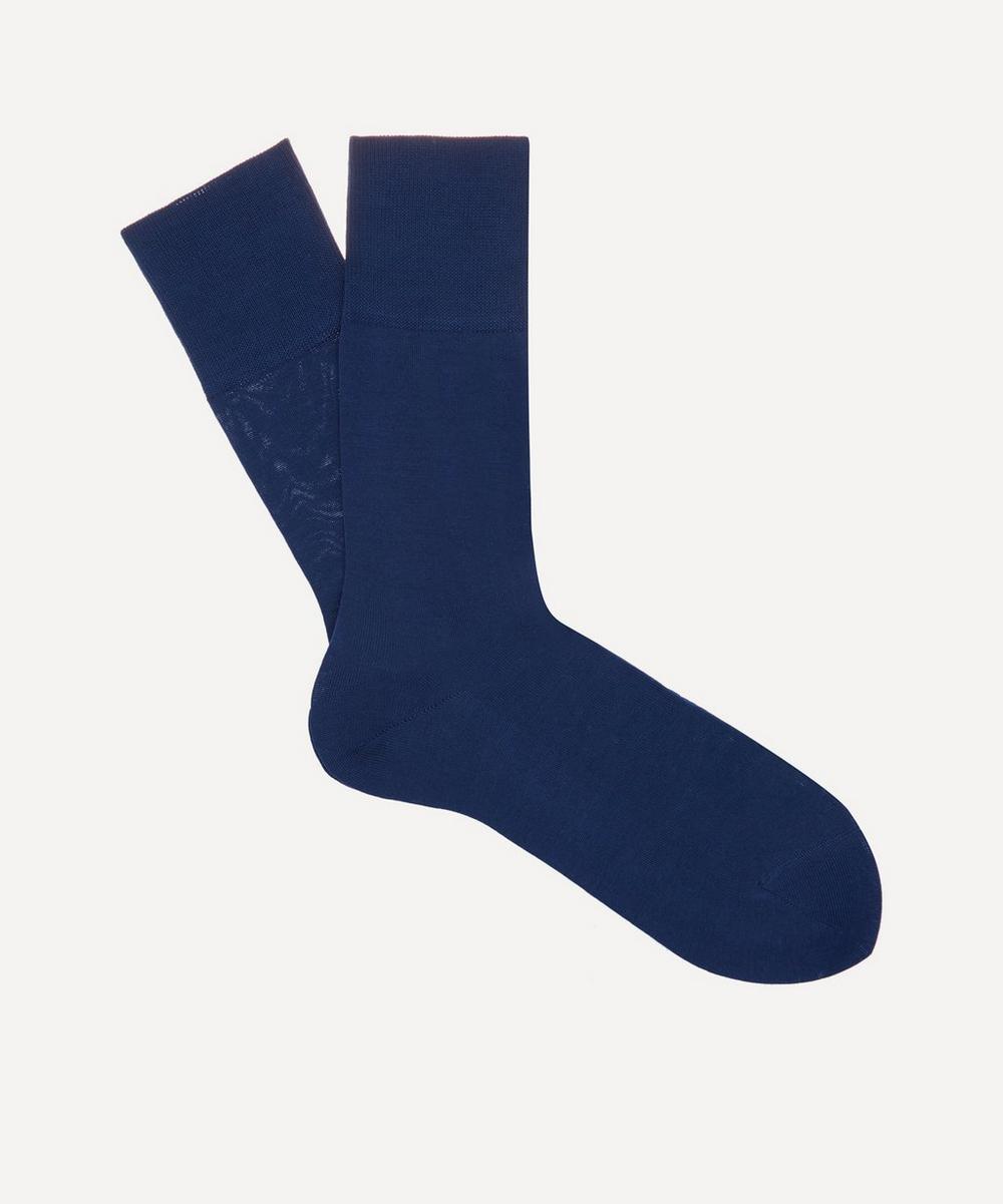 Falke Tiago Cotton-blend Socks In Blue