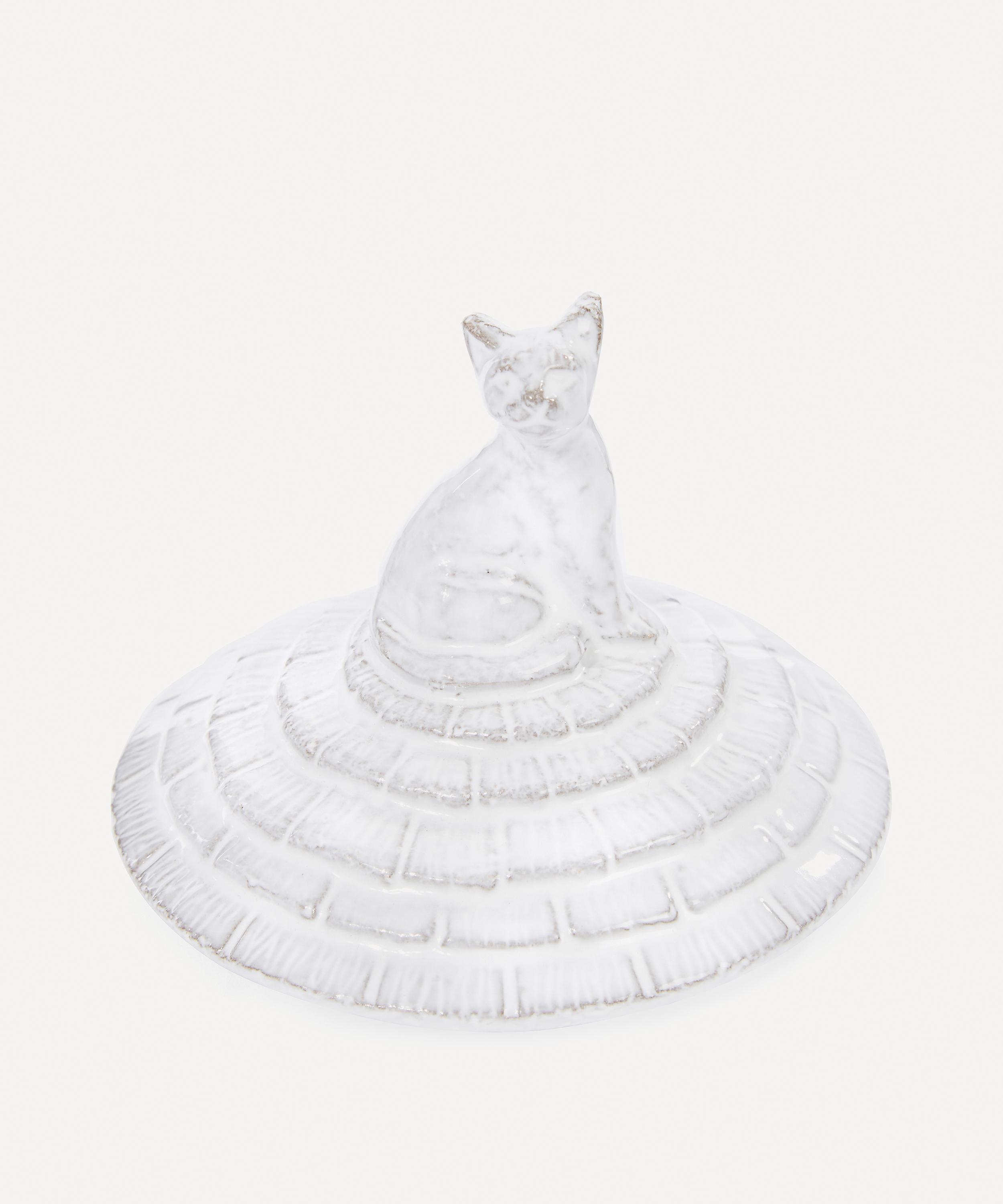 Astier De Villatte Cat Glazed Terracotta Candle Topper