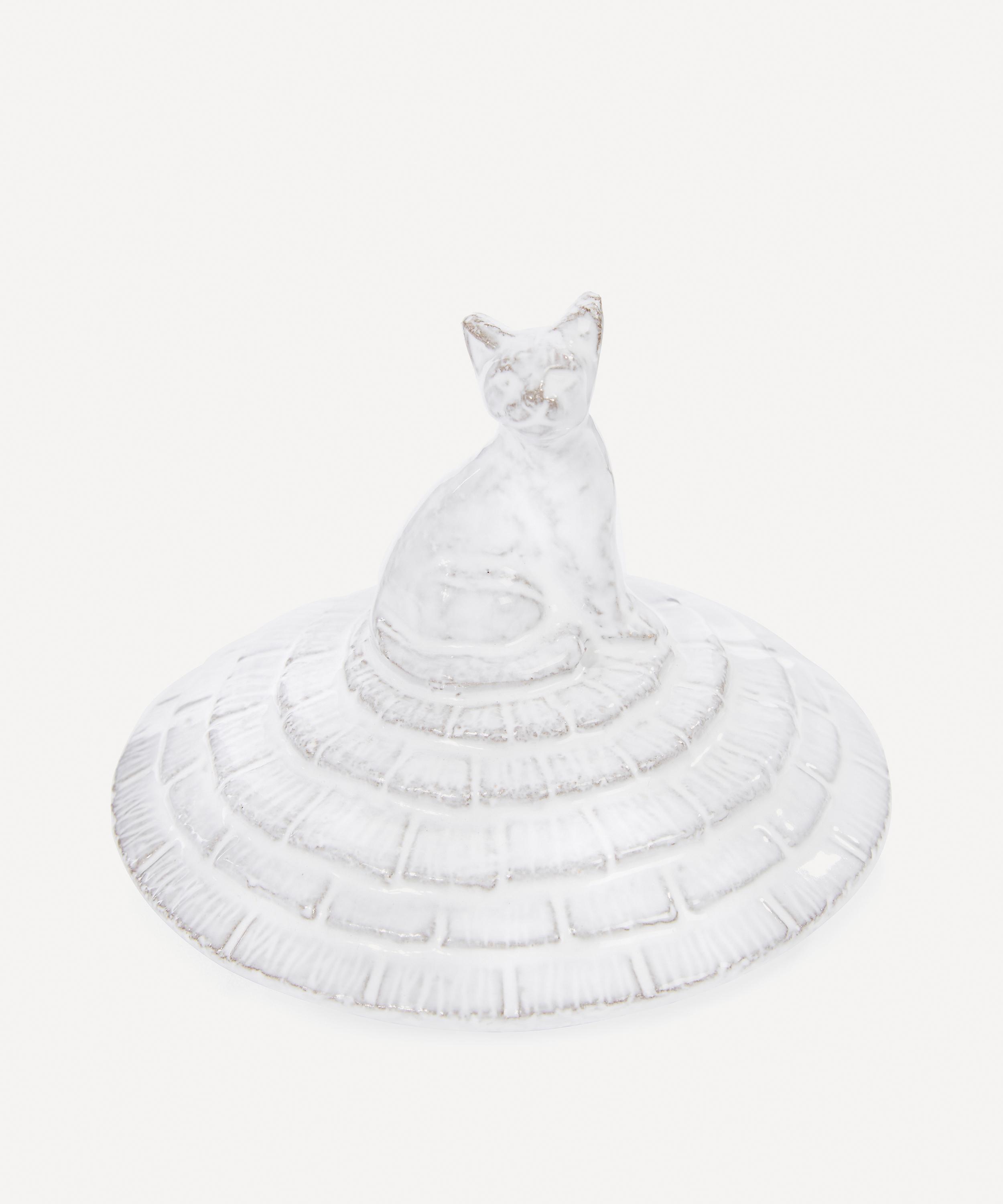 ASTIER DE VILLATTE CAT GLAZED TERRACOTTA CANDLE TOPPER,427916