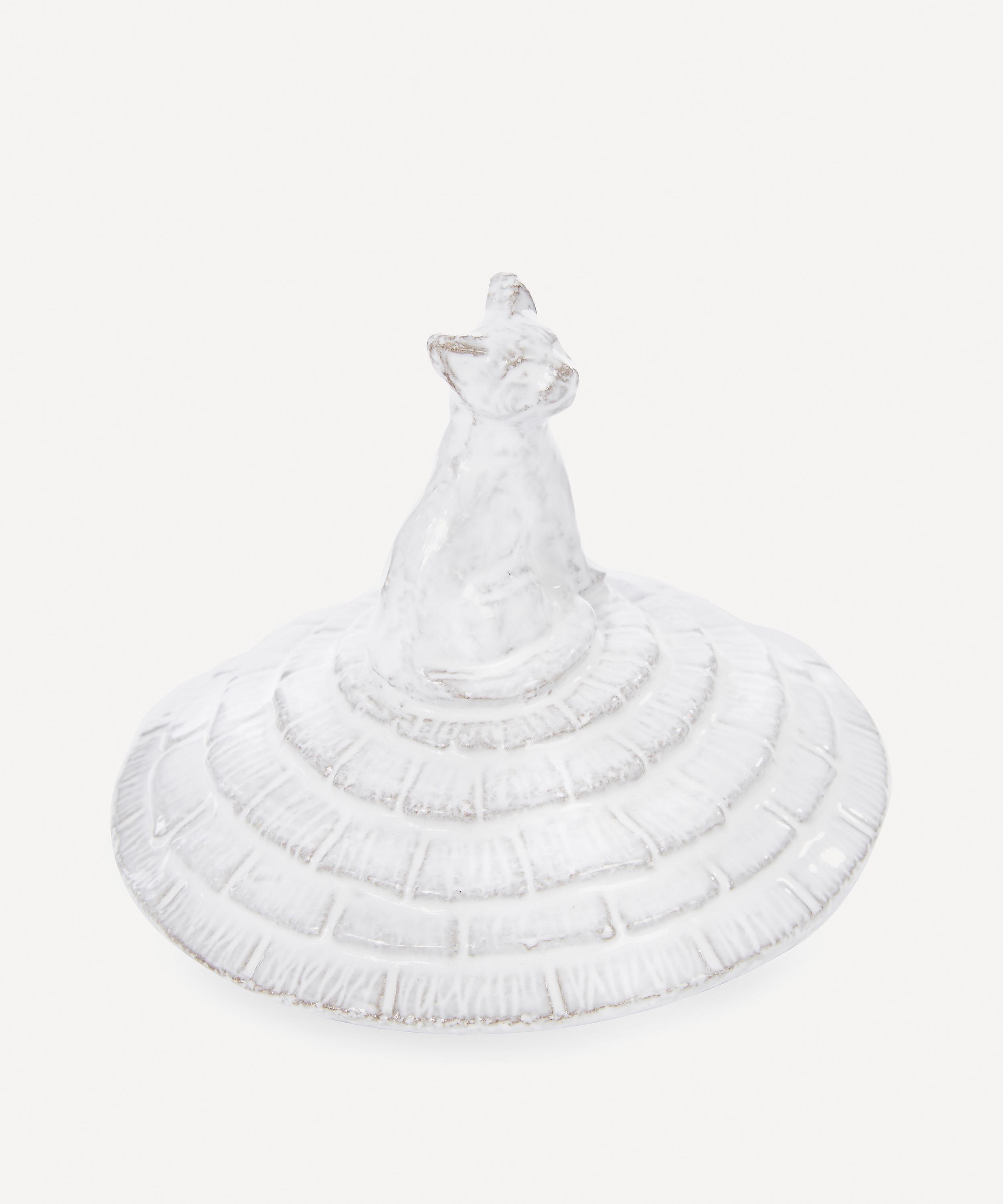 Astier De Villatte Cat Glazed Terracotta Candle Topper